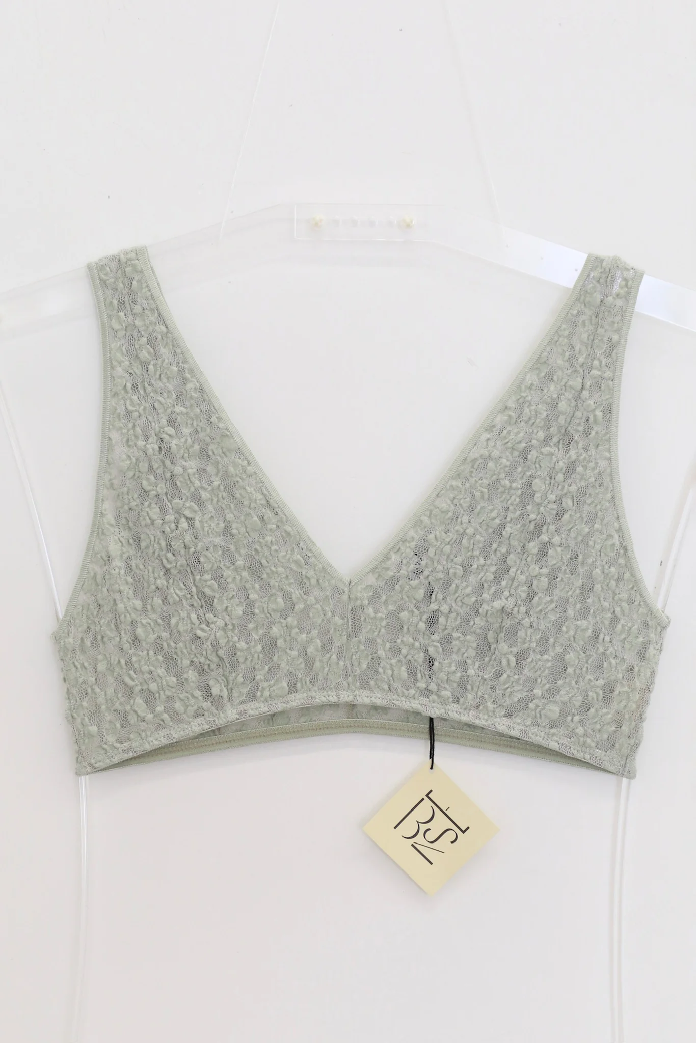BASERANGE French Lace MUSIAL Bra/Panty Collection: BAS-BRCR-LA-WI25-CONTA GREEN Bra (BRMU BRCR UNMU UNCR) - Image 2