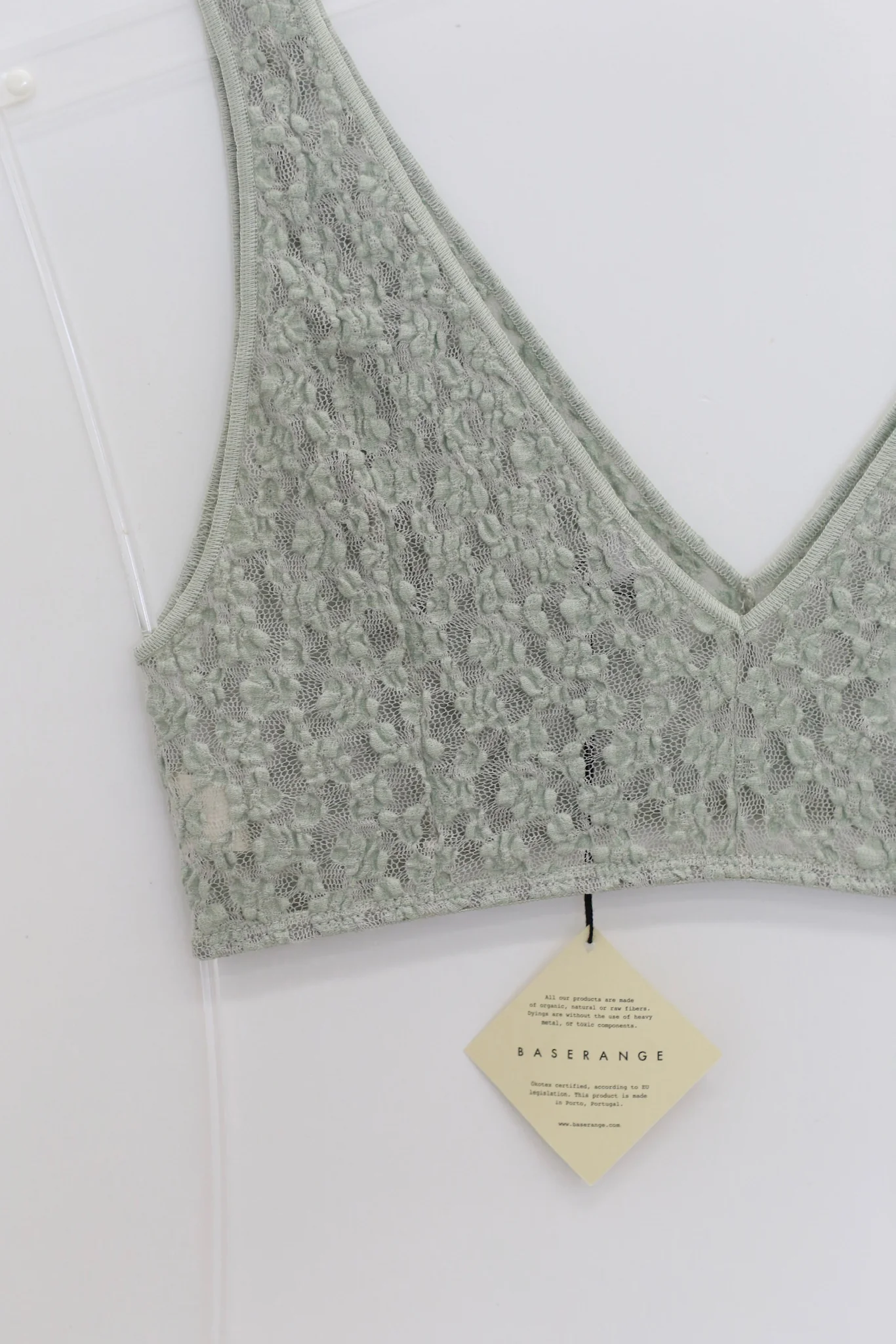 BASERANGE French Lace MUSIAL Bra/Panty Collection: BAS-BRCR-LA-WI25-CONTA GREEN Bra (BRMU BRCR UNMU UNCR) - Image 3