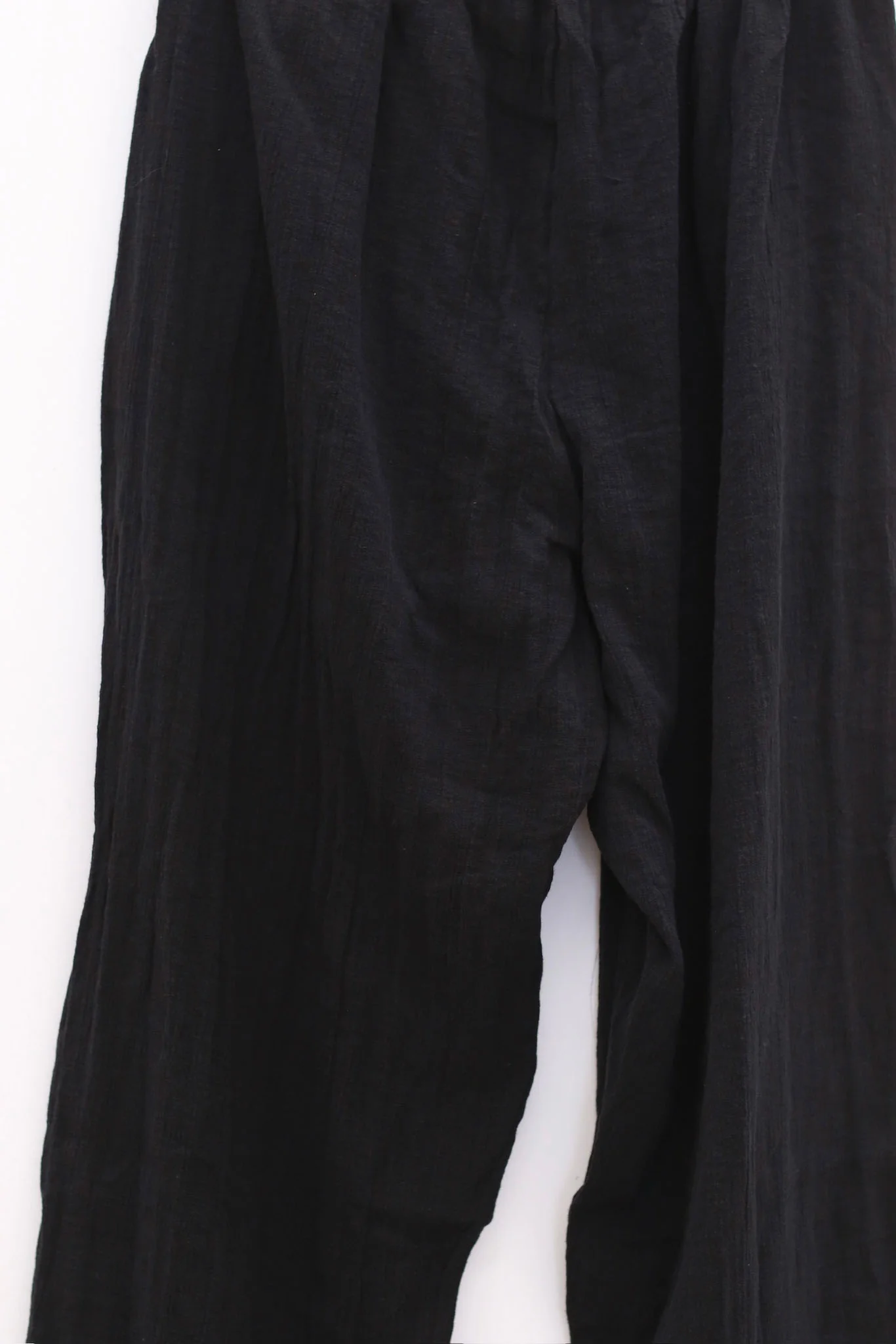 BASERANGE French linen cotton FOLIO casual pants soft and comfortable BAS-TRFO-LC-SU25-Black - Image 2
