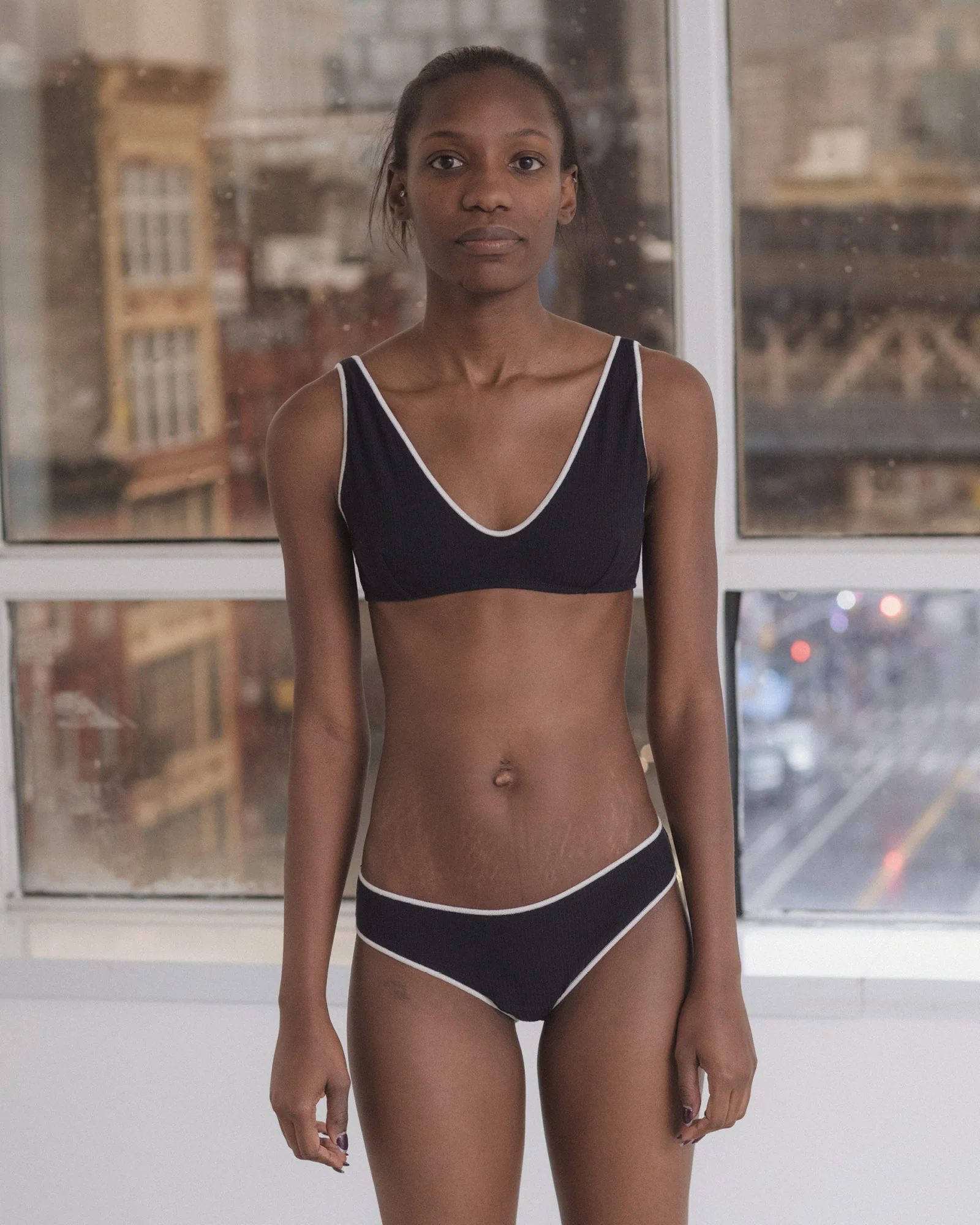 BASERANGE French Organic Cotton Panty and Bra Set BAS-BRPA-CR-AU25-MURANO NAVY (UNDYED) Bra (BRPA UNPA) - Image 5