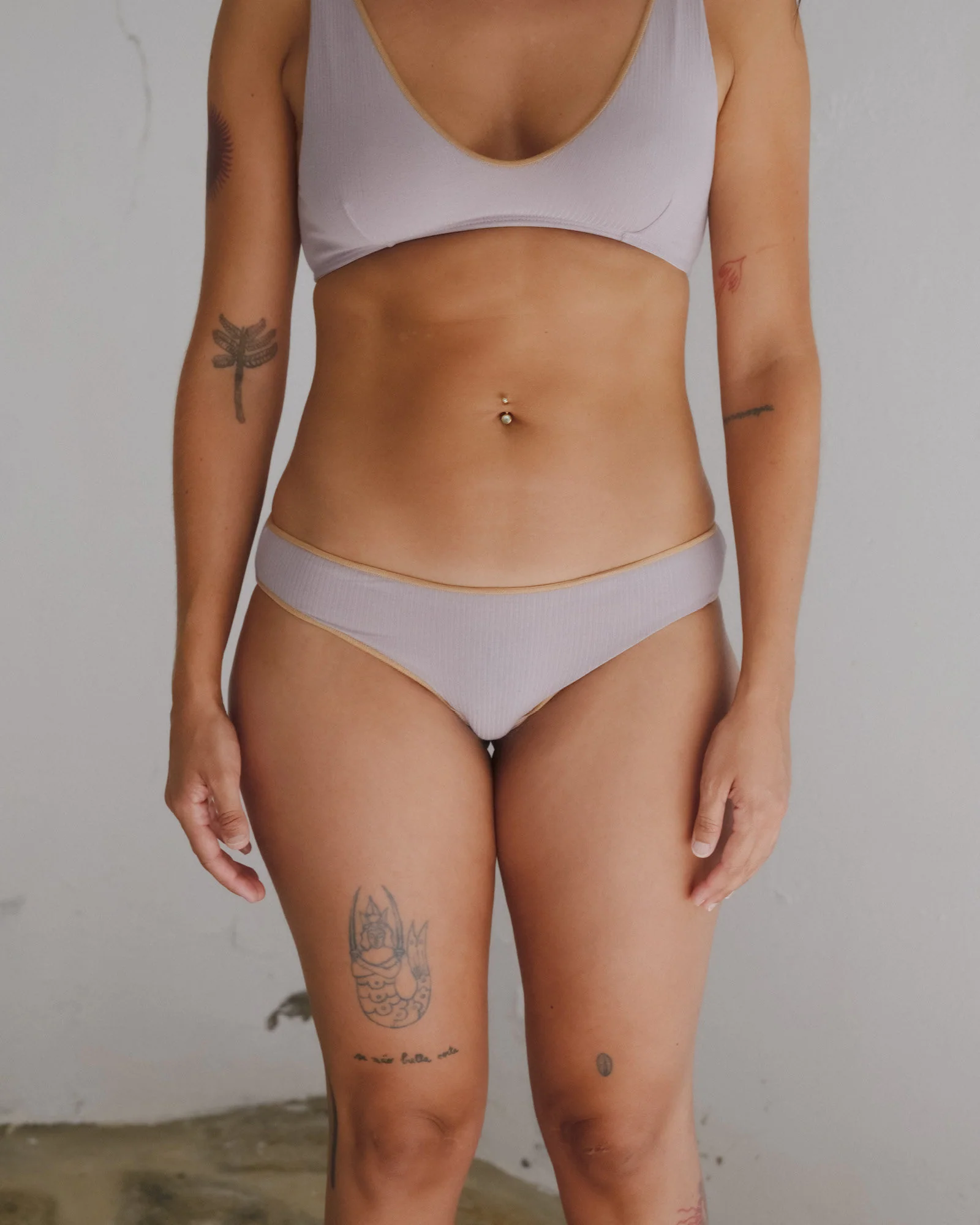 BASERANGE French Organic Cotton Panty & Bra Set BAS-BRPA-CR-SP26-VP (VERBE PURPLE Bra) - Image 3