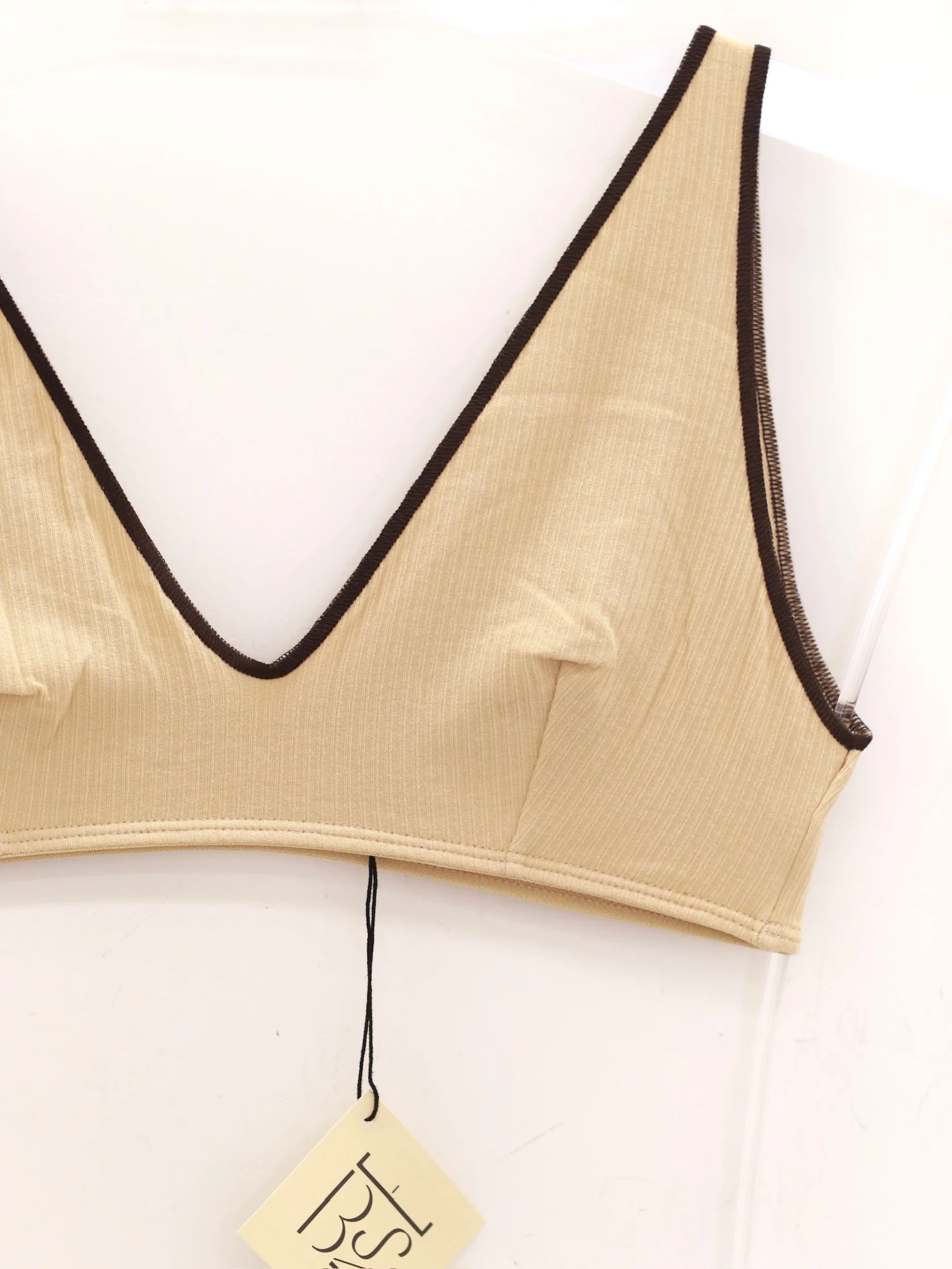 BASERANGE French organic cotton panty bra set BAS-BRPA-RB-SP25-HEN YELLOW - Image 3