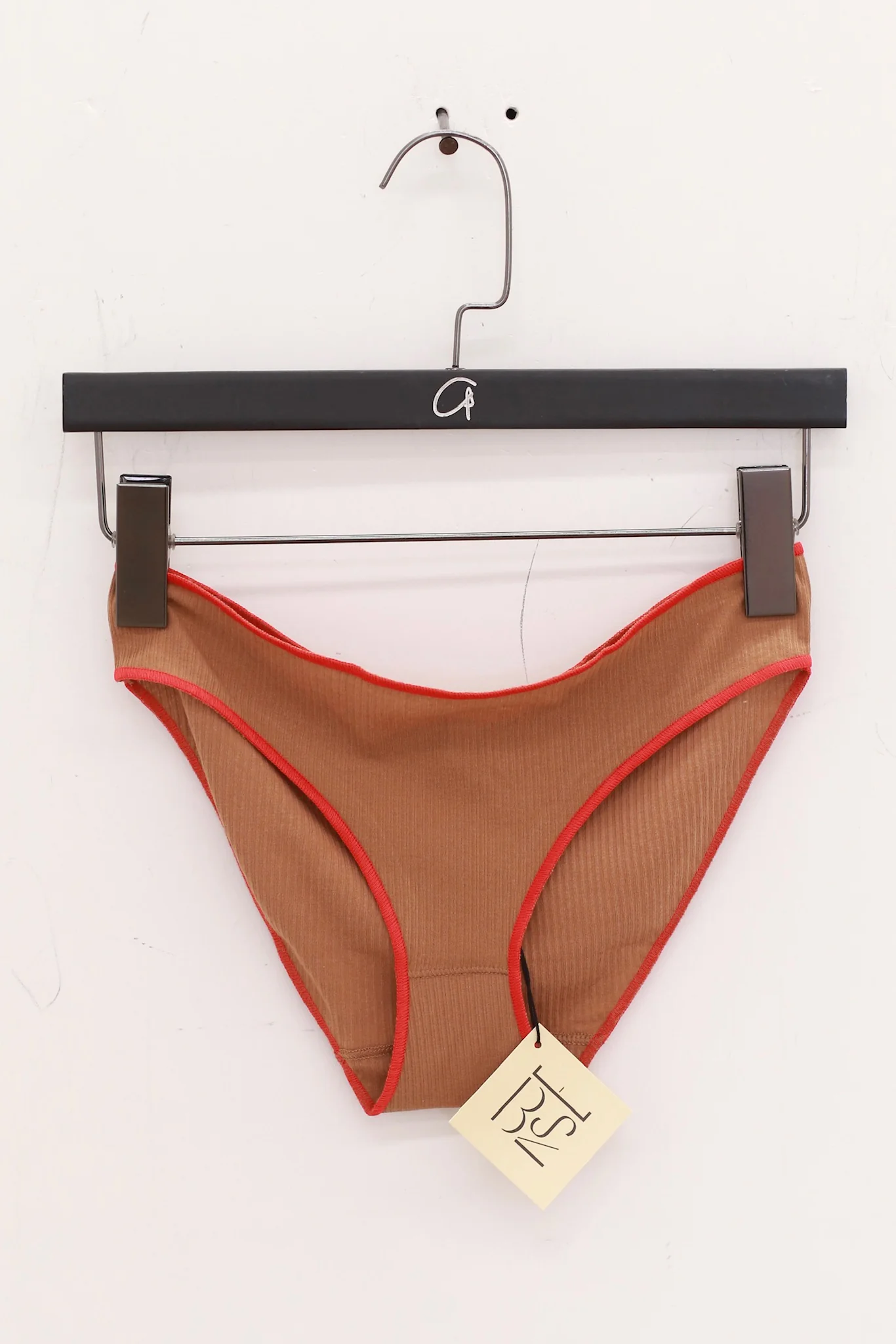 BASERANGE French organic cotton panty bra set BAS-UNPA-RB-SU25-ALAMILLO BROWN (BRPA UNPA)