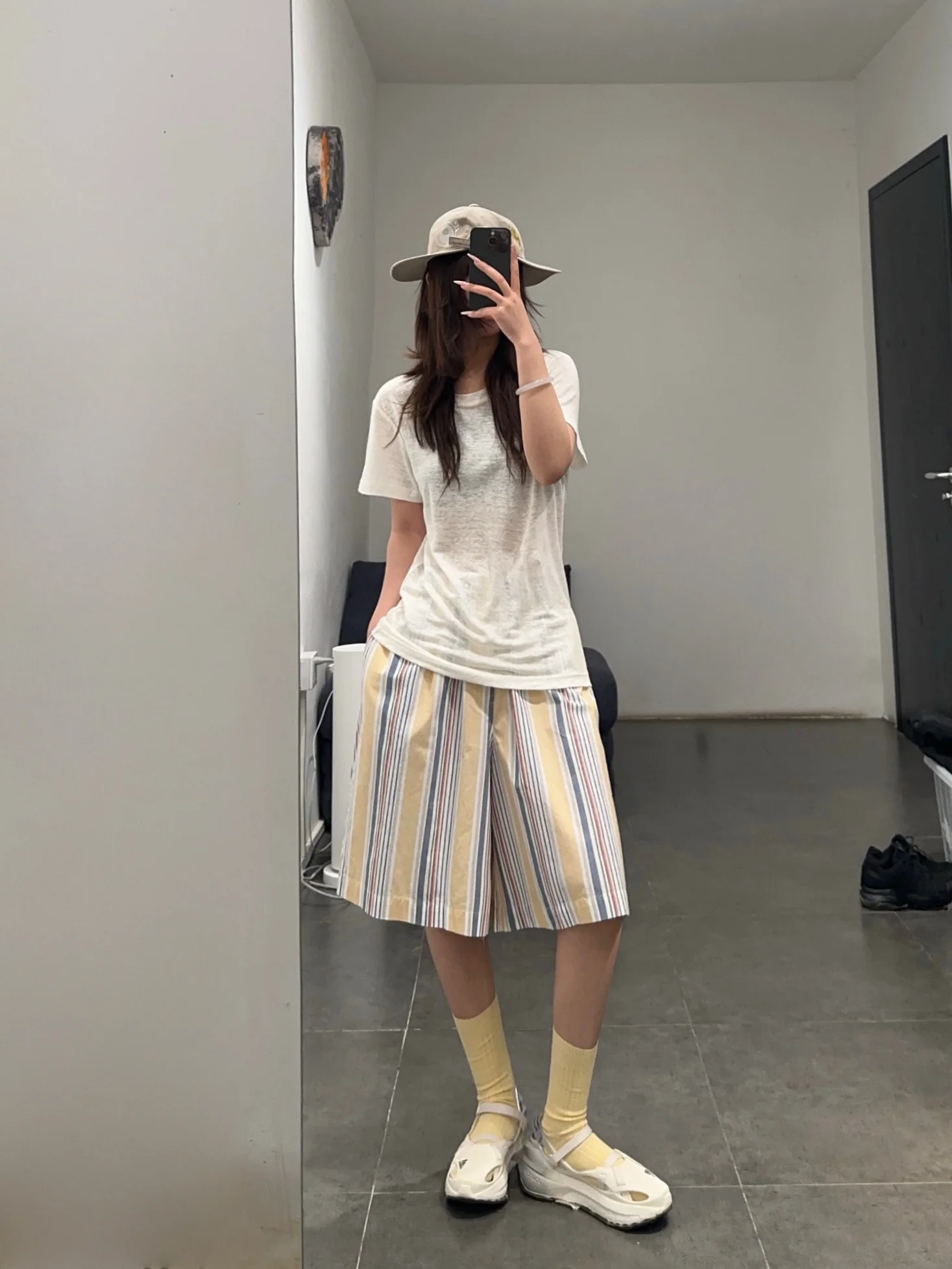 BASERANGE French-made organic cotton striped shorts (BAS-SHST-PO-SU25-MARTINIQUE STRIPE) - Image 18