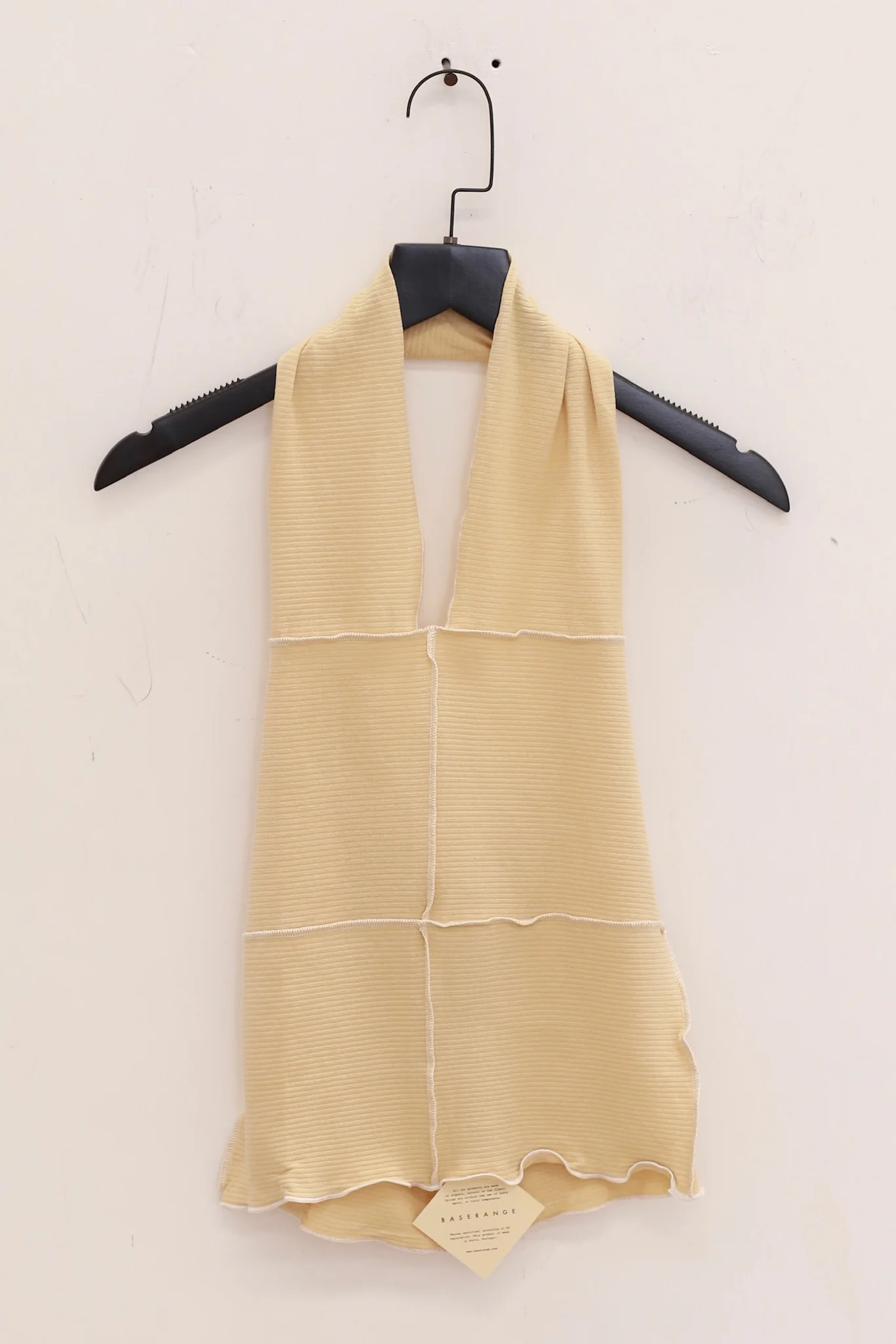 BASERANGE Halter Top BAS-TOCH-RB-SP25-HEN YELLOW