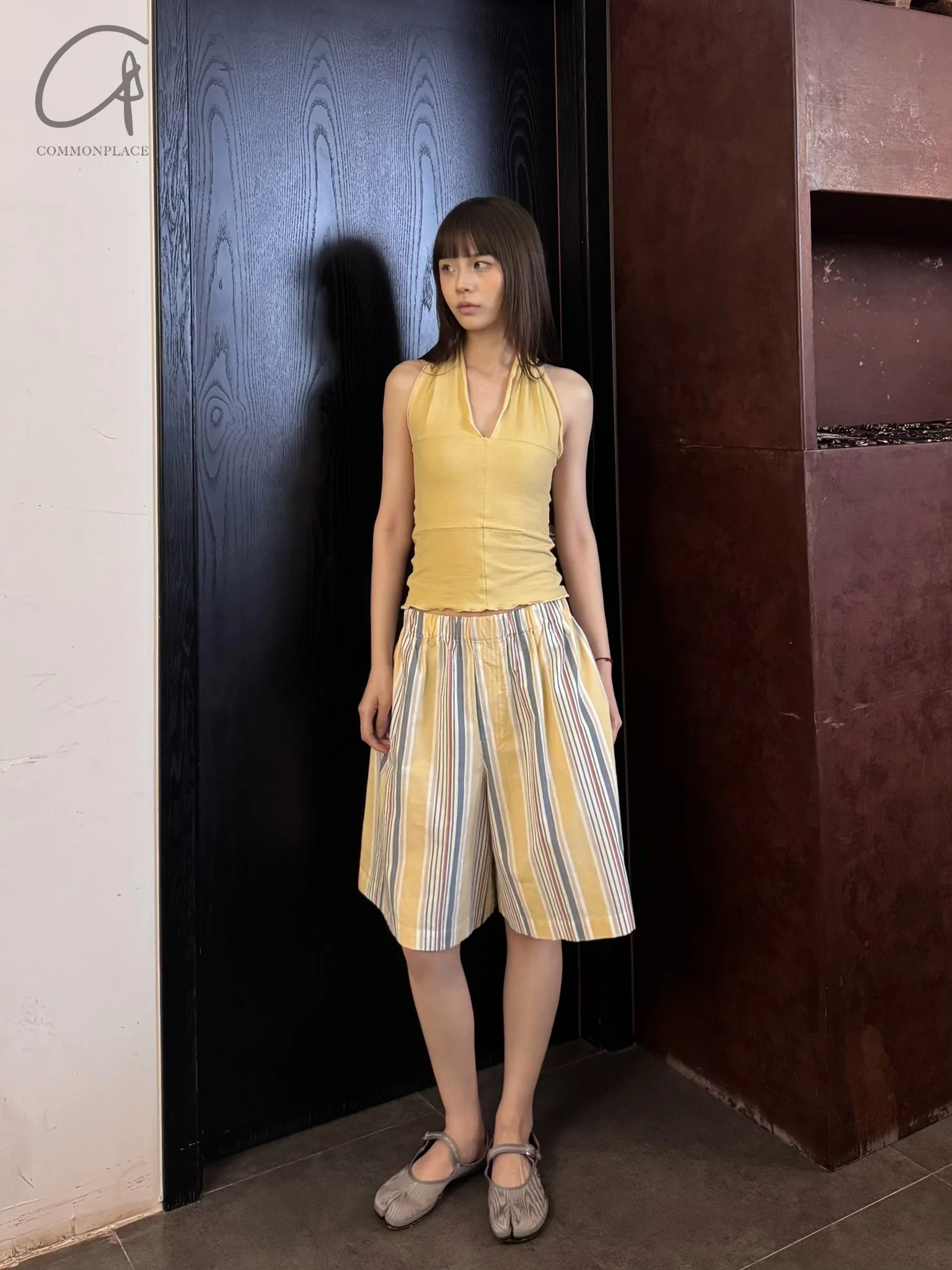 BASERANGE Halter Top BAS-TOCH-RB-SP25-HEN YELLOW - Image 20
