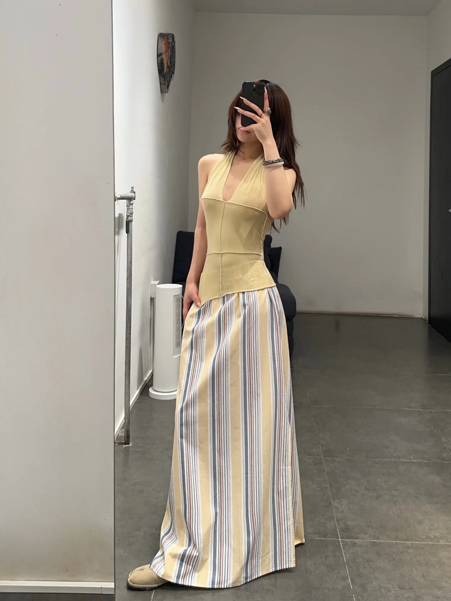 BASERANGE Halter Top BAS-TOCH-RB-SP25-HEN YELLOW - Image 22