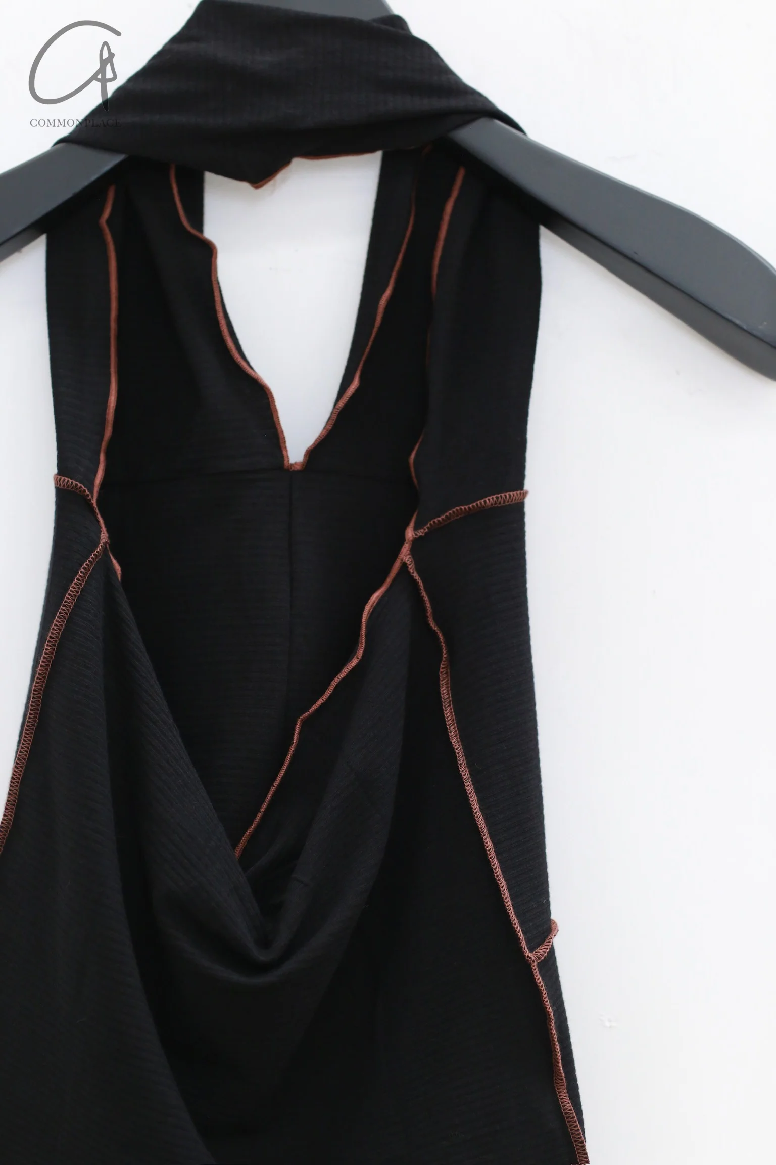 BASERANGE Halter Vest BAS-TOCH-RB-SU24-HEI Black - Image 2