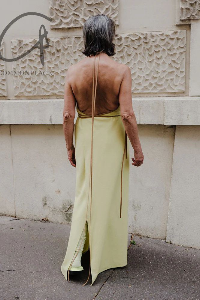 BASERANGE Lago dress BAS-DRLI-WS-SP24-LVHUANG green and yellow (DRLI-WS-000) - Image 8
