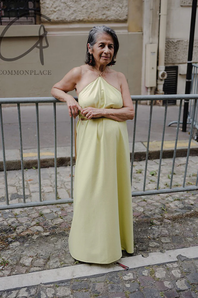 BASERANGE Lago dress BAS-DRLI-WS-SP24-LVHUANG green and yellow (DRLI-WS-000) - Image 9