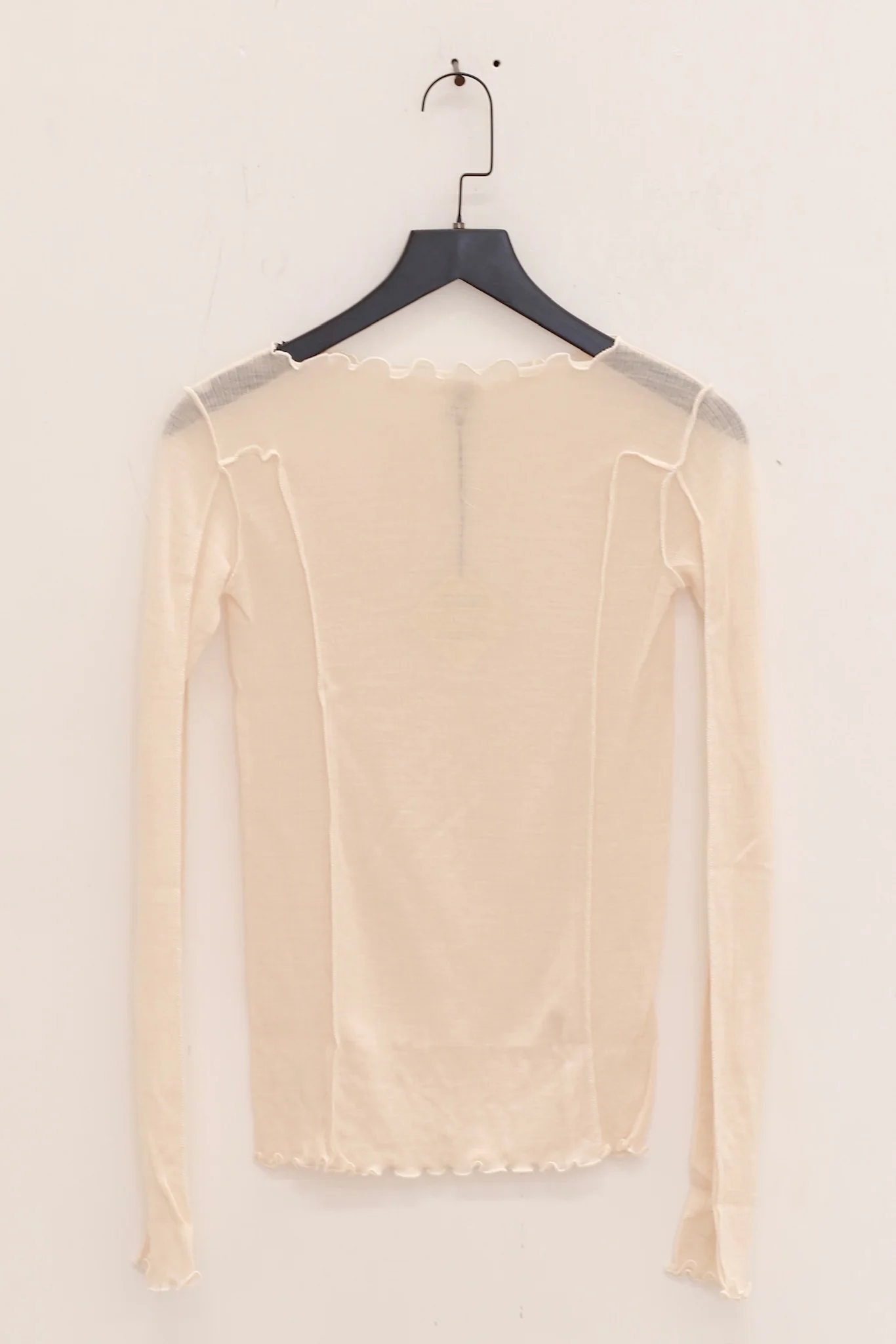 BASERANGE Long Sleeve T-Shirt TTML Collection Ribbed Cotton Portugal BAS-TTML-WO-SP25-UNDYED