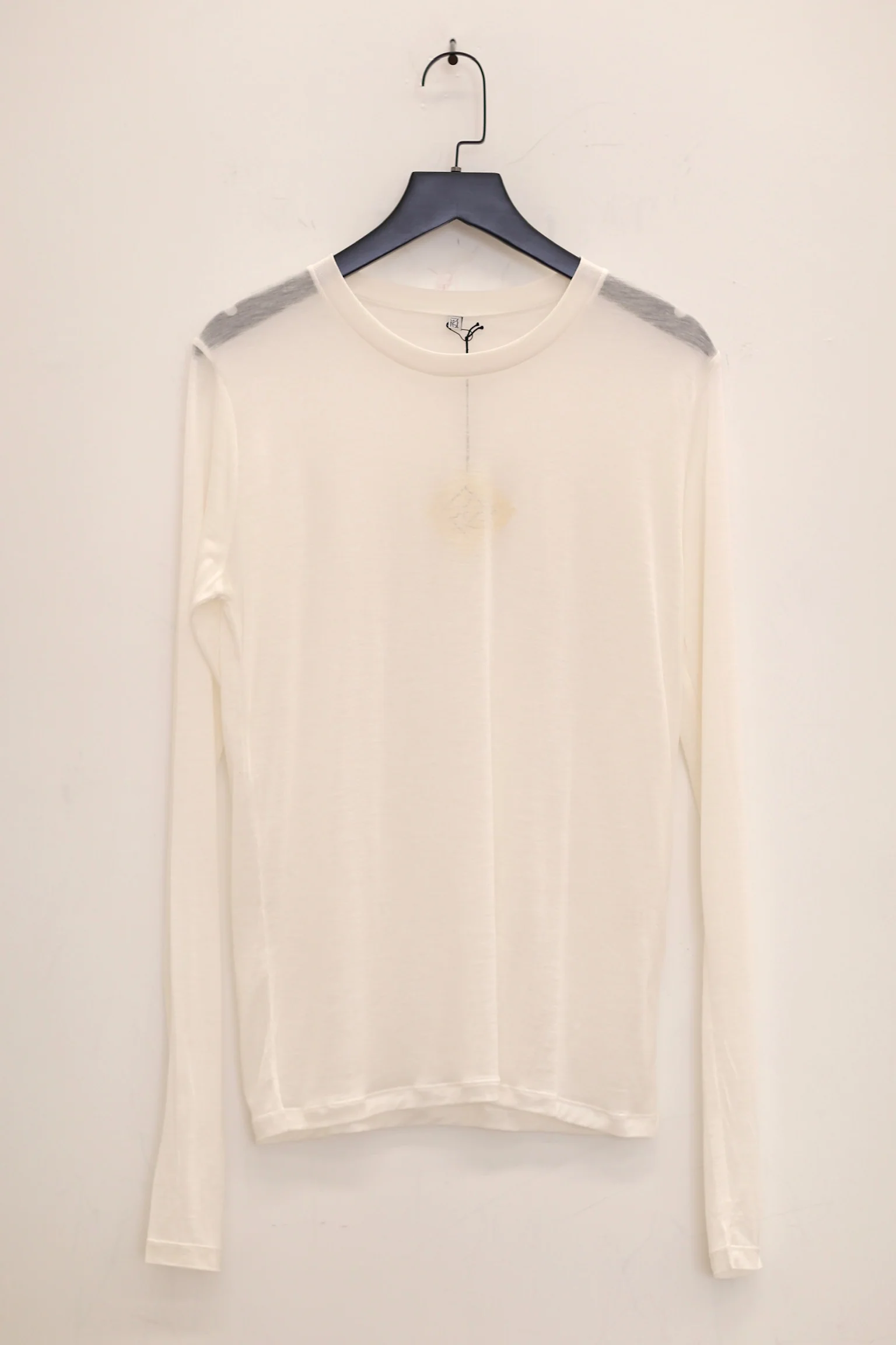 BASERANGE Classic Bamboo Fiber Bamboo Cotton Long Sleeve T-Shirt Series Collection Round Neck Bottoming Shirt France BAS-TOLS-BL-000-UNDYED