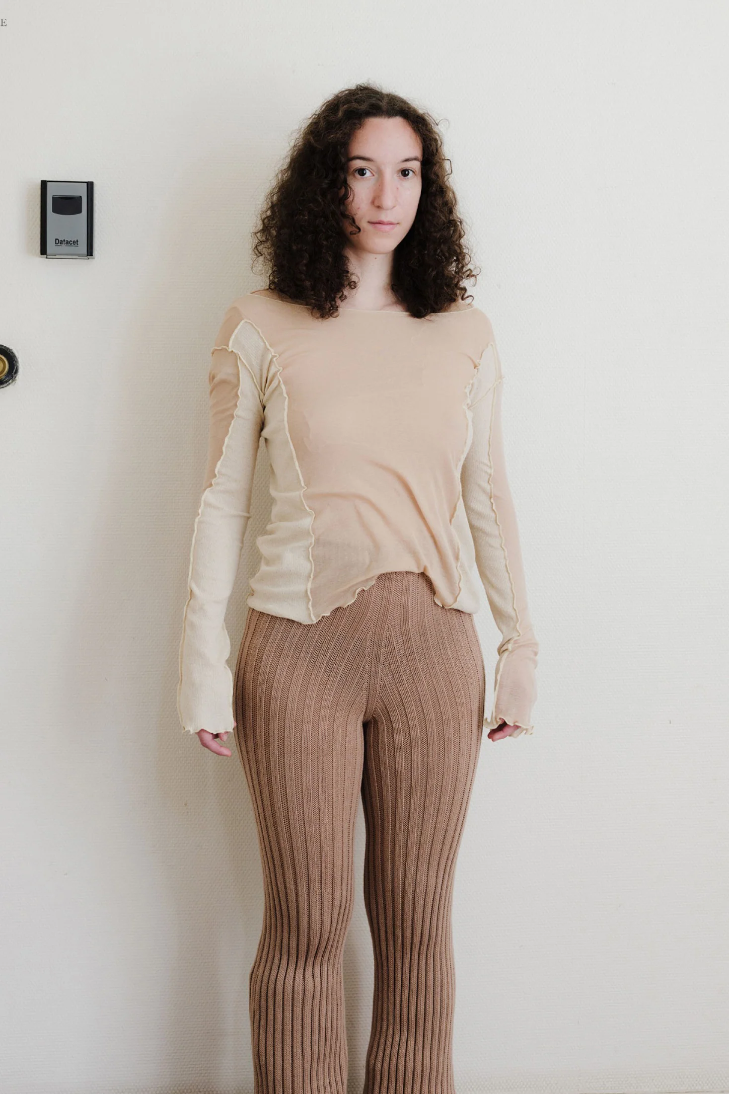 BASERANGE long-sleeved T-shirt TOSU-CG-SP24 pink camel - Image 10