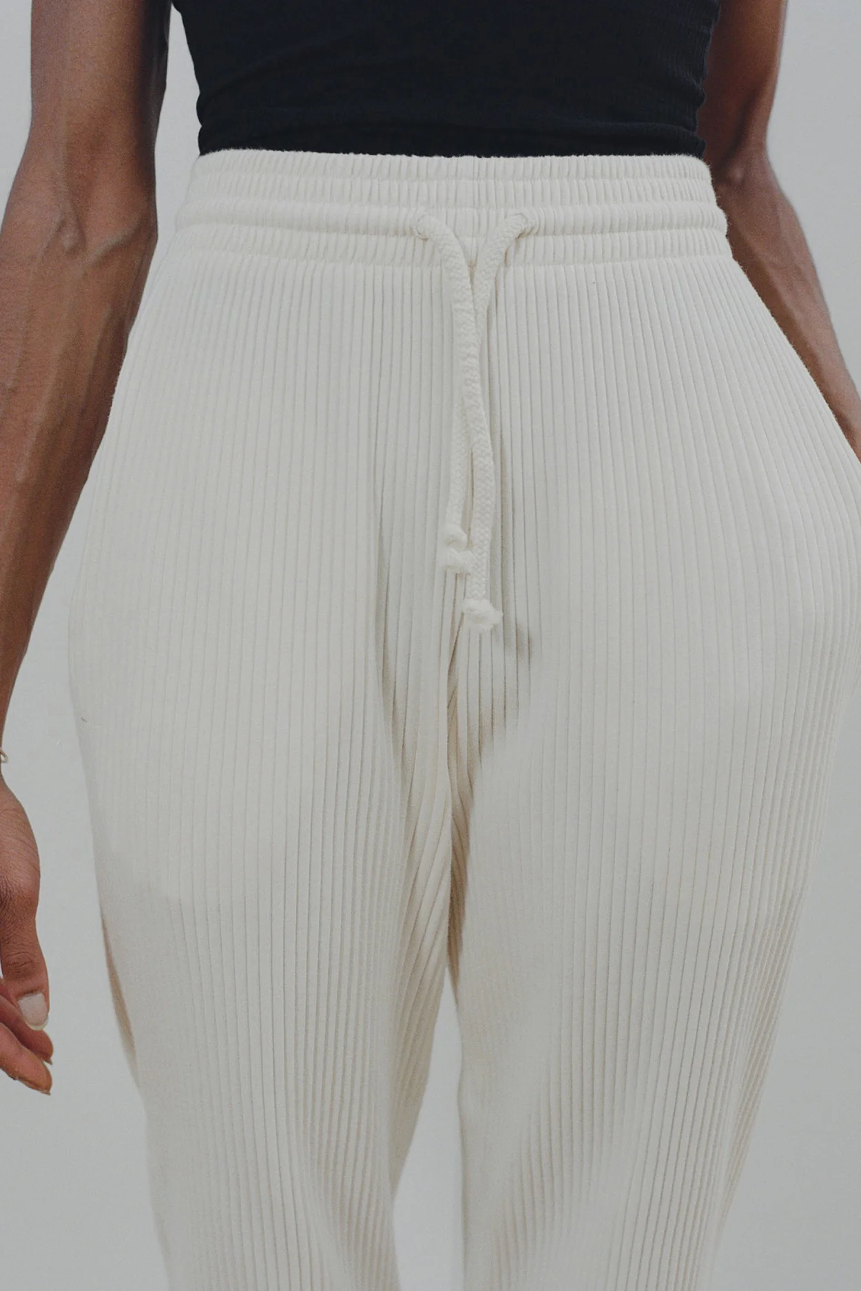 BASERANGE Loose-fitting sports casual pants Made in Portugal BAS-FSPRI000-HUIBAI Off-white FSP - Image 5