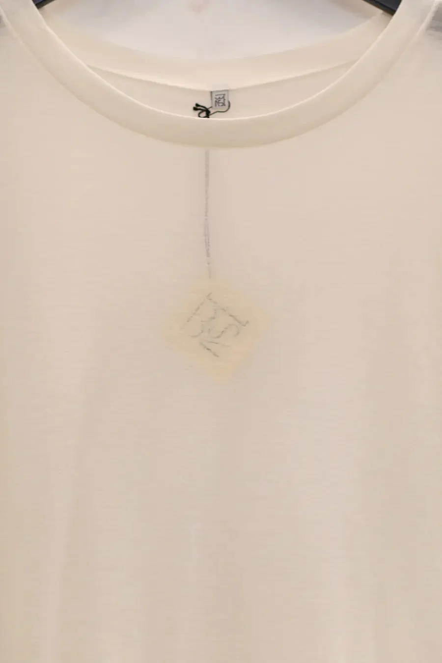 BASERANGE Classic Bamboo Fiber Bamboo Cotton Loose T-shirt Series Collection Round Neck Bottoming Shirt France BAS-TOLO-BL-000-UNDYED - Image 2