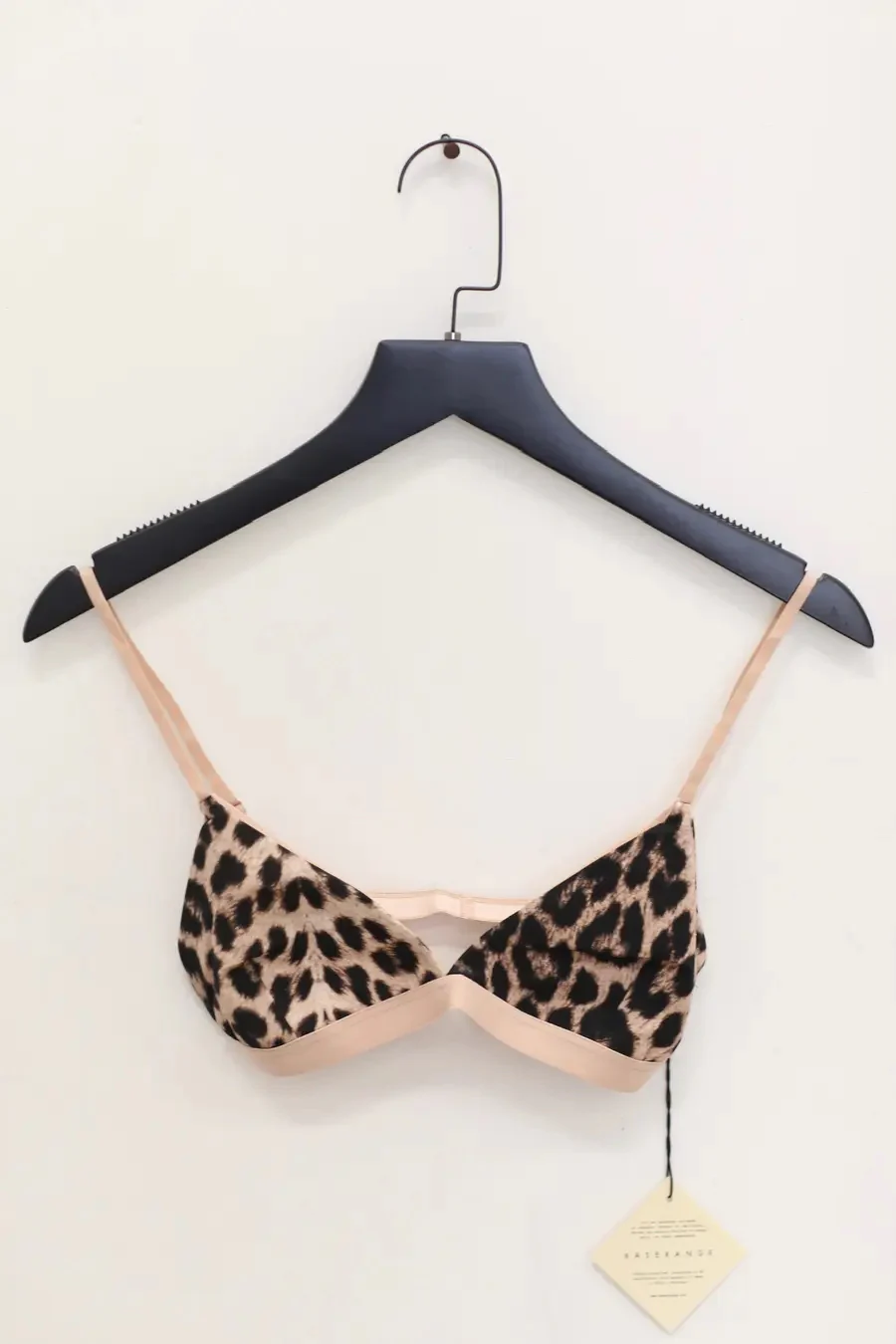 BASERANGE Mississippi Bra Narrow Collection Bamboo Fiber Bamboo Cotton Soft Underwear France BAS-BRMI-BLP-SP24-BAOWEN Leopard Print