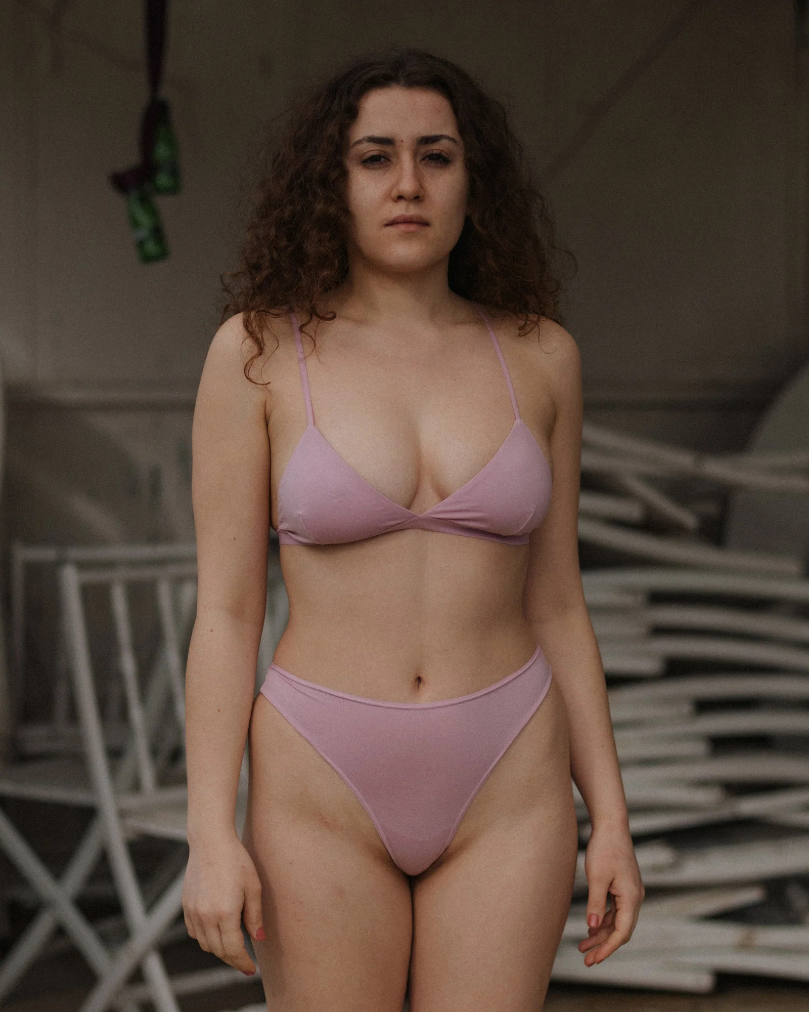 BASERANGE Mississippi Bra Narrow Band Collection: Soft Bamboo Fiber and Bamboo Cotton Underwear, French BAS-BRMI-BL-WI25-DORO PINK - Image 5
