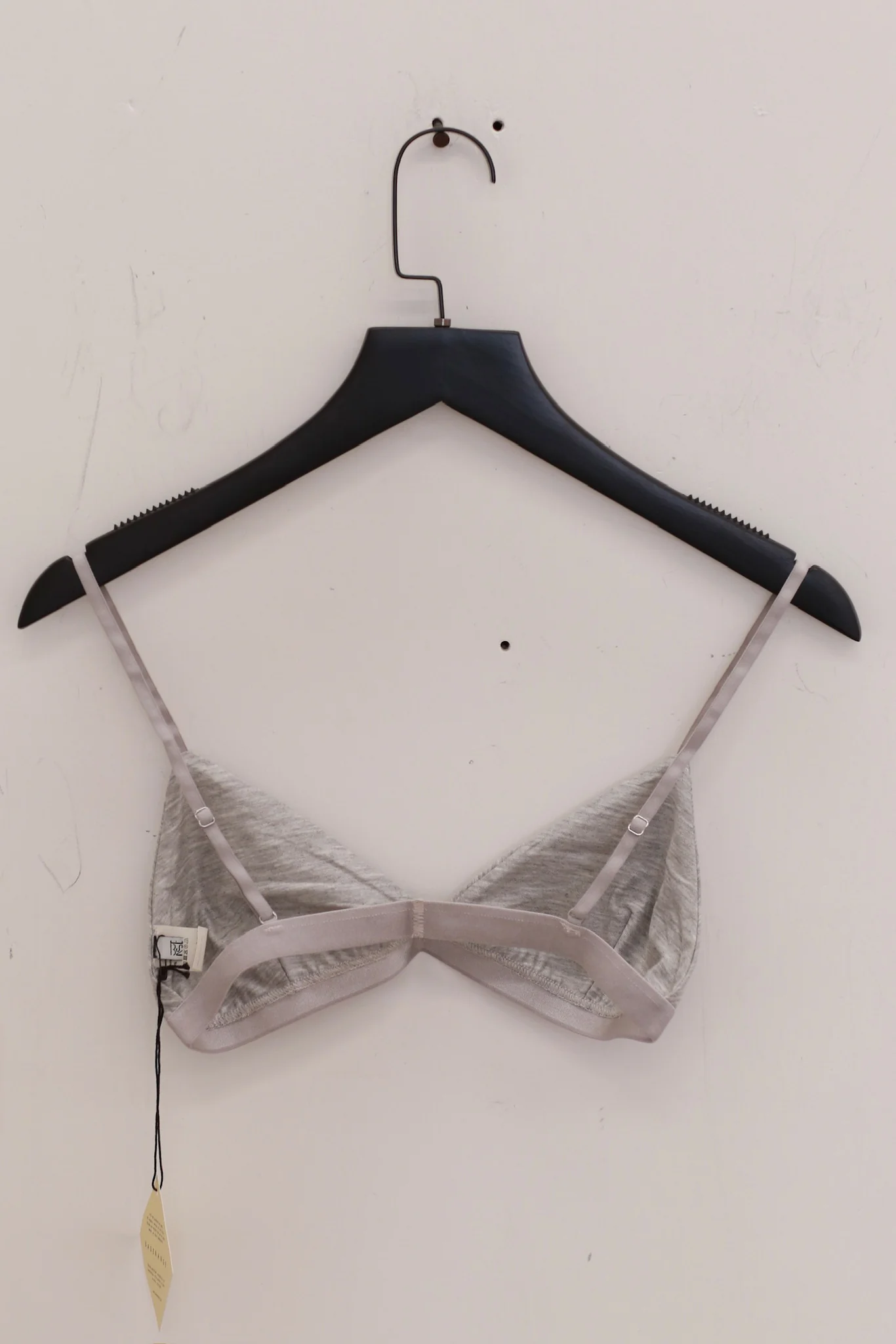 BASERANGE Mississippi Bra Narrow Collection Bamboo Fiber Bamboo Cotton Soft Underwear France BAS-BRMI-BA-SU25-Grey Melange - Image 2