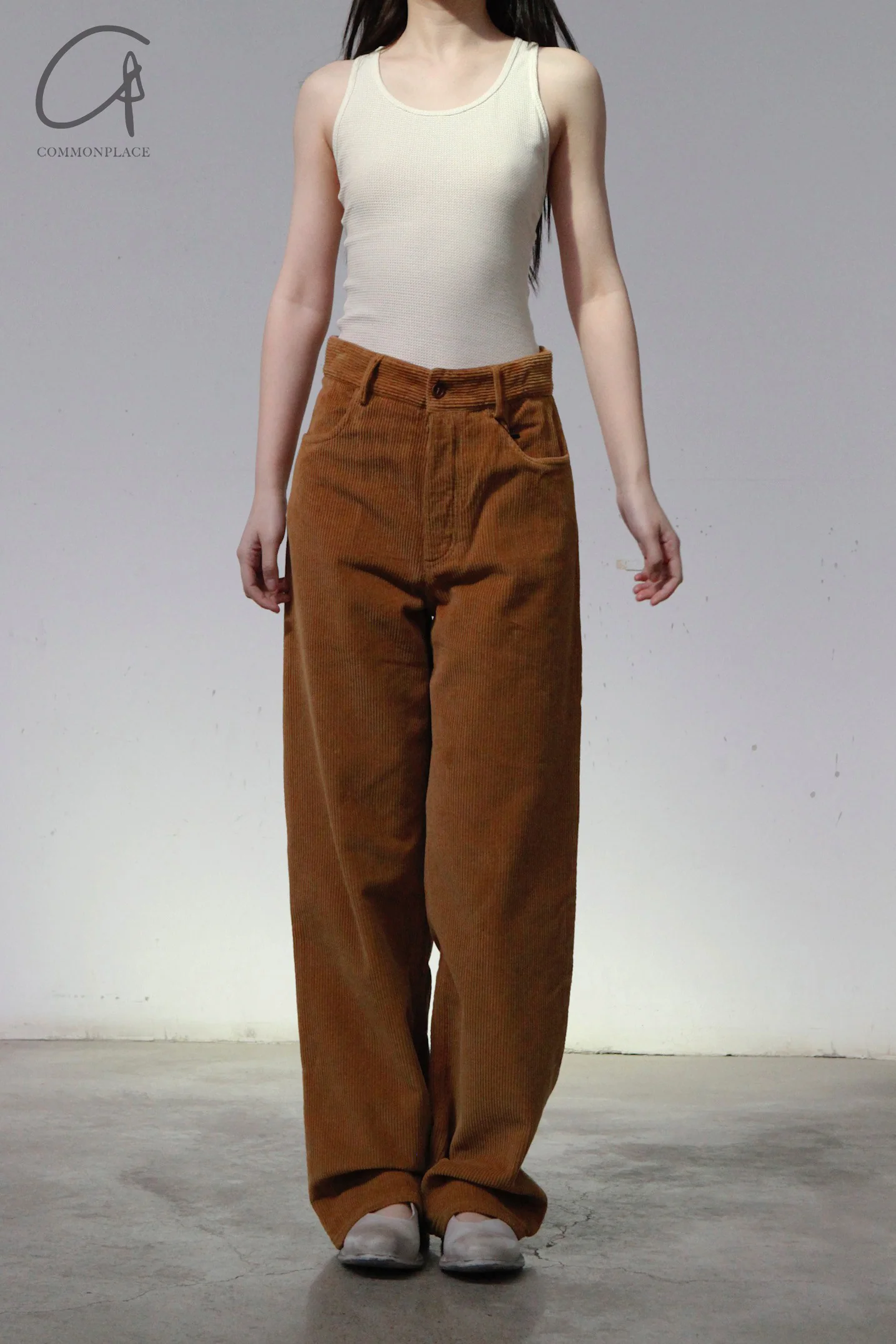 BASERANGE Corduroy Navarro Pants Made in Portugal TRNA-CO-WI22 Bossa Brown - Image 3