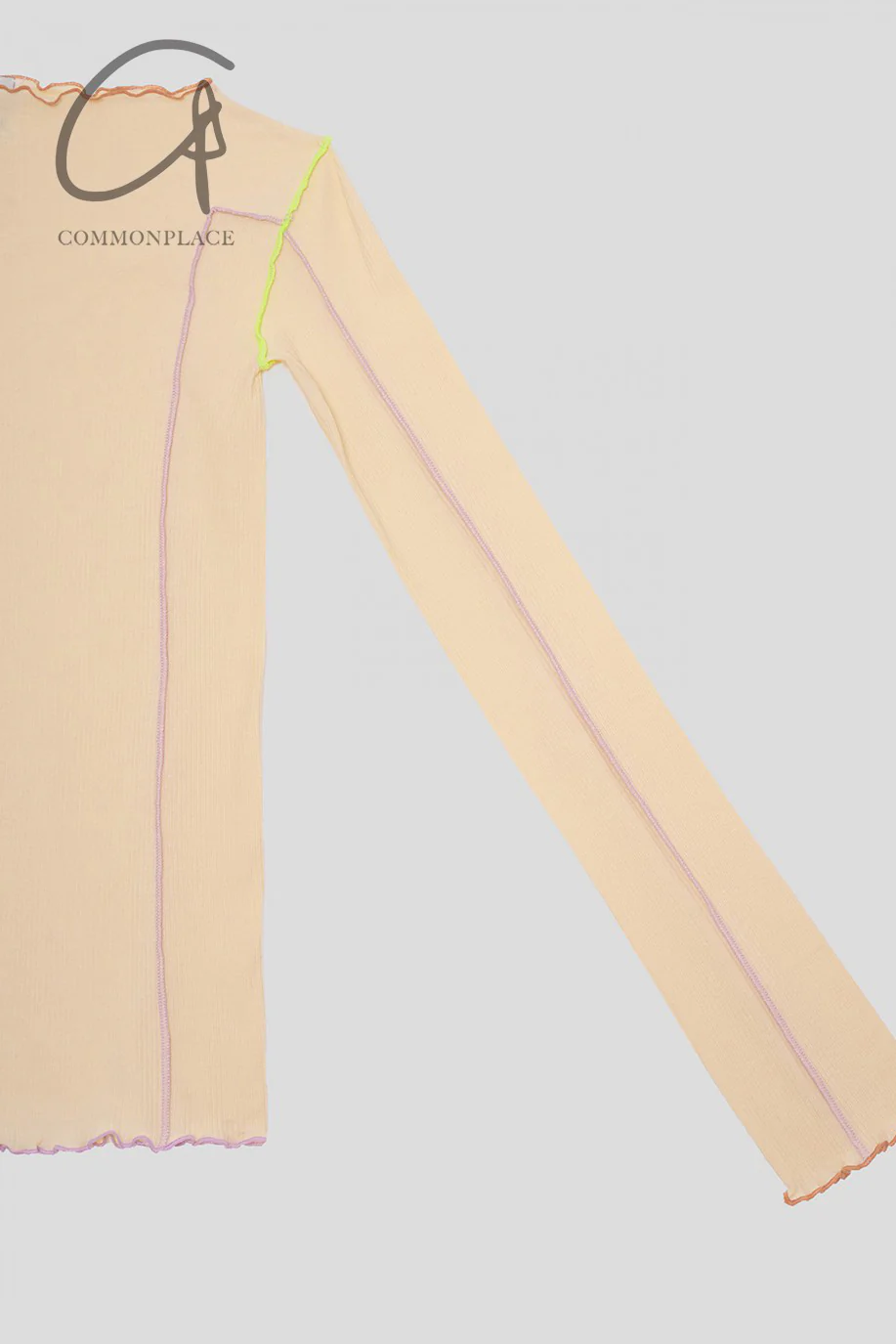 BASERANGE Long Sleeve T-Shirt TTML Collection Ribbed Cotton Portugal BAS-KMAL-BM-WI22-UNDYED TTML - Image 5