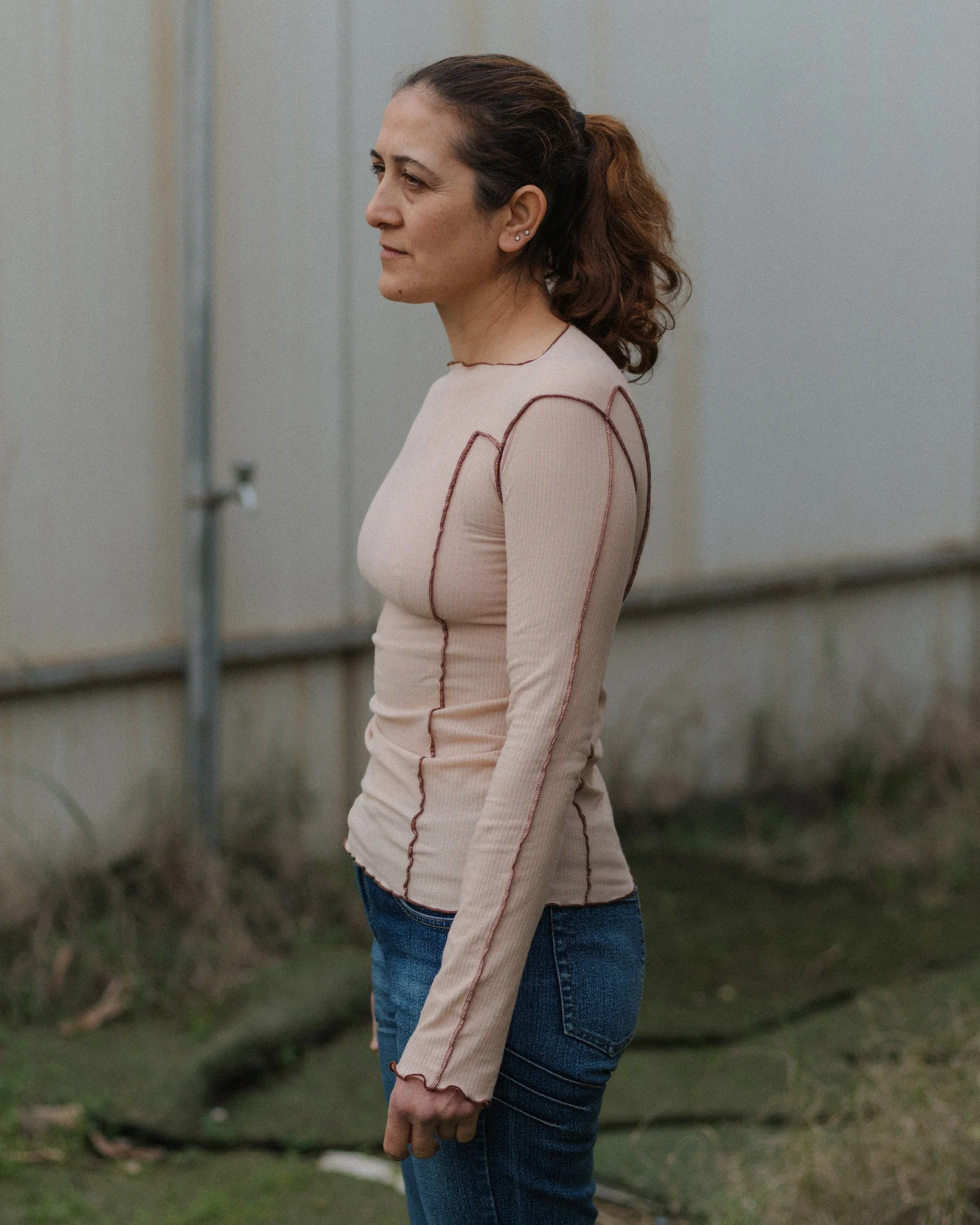 BASERANGE OMATOR Long Sleeve T-Shirt BAS-TTOML-CR-WI25-TIN BEIGE (OCULAR) (TTOML-WO-WI24) - Image 7