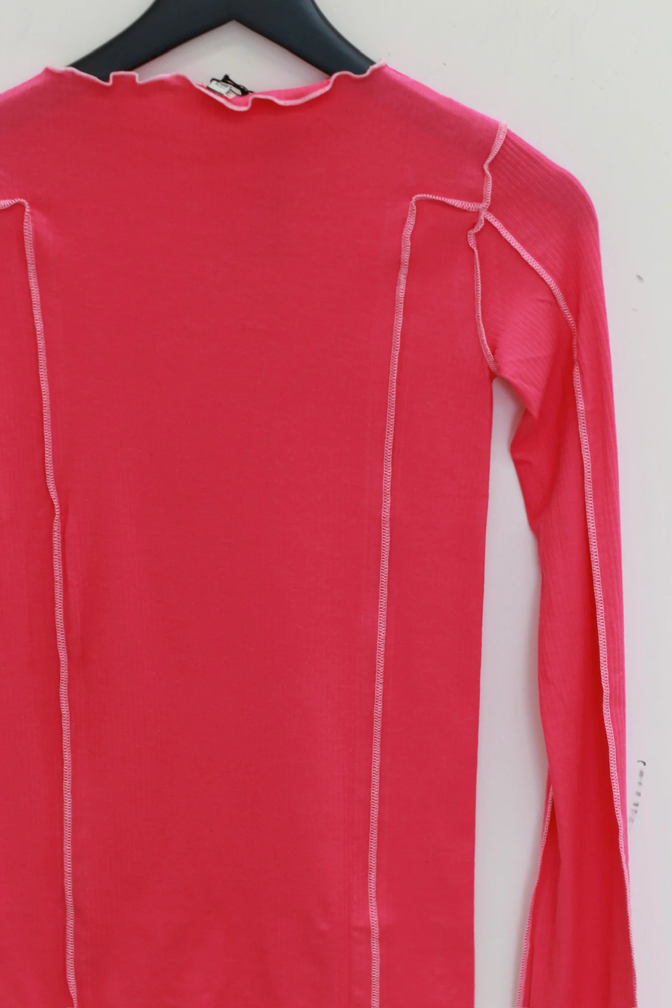 BASERANGE OMATOR Long Sleeve T-Shirt BAS-TTOML-CR-WI25-YORK PINK (PINK) (TTOML-WO-WI24) - Image 2