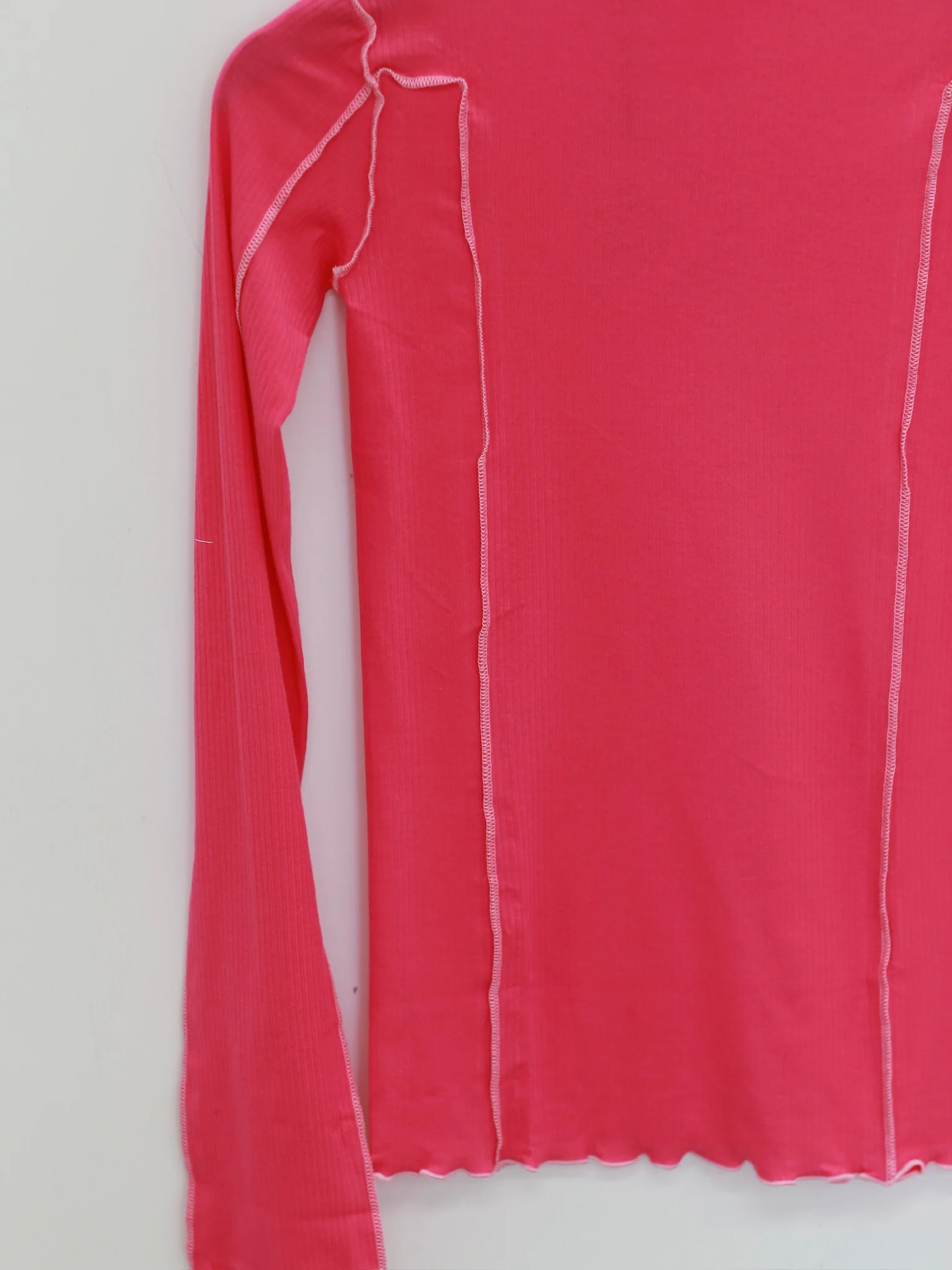 BASERANGE OMATOR Long Sleeve T-Shirt BAS-TTOML-CR-WI25-YORK PINK (PINK) (TTOML-WO-WI24) - Image 3