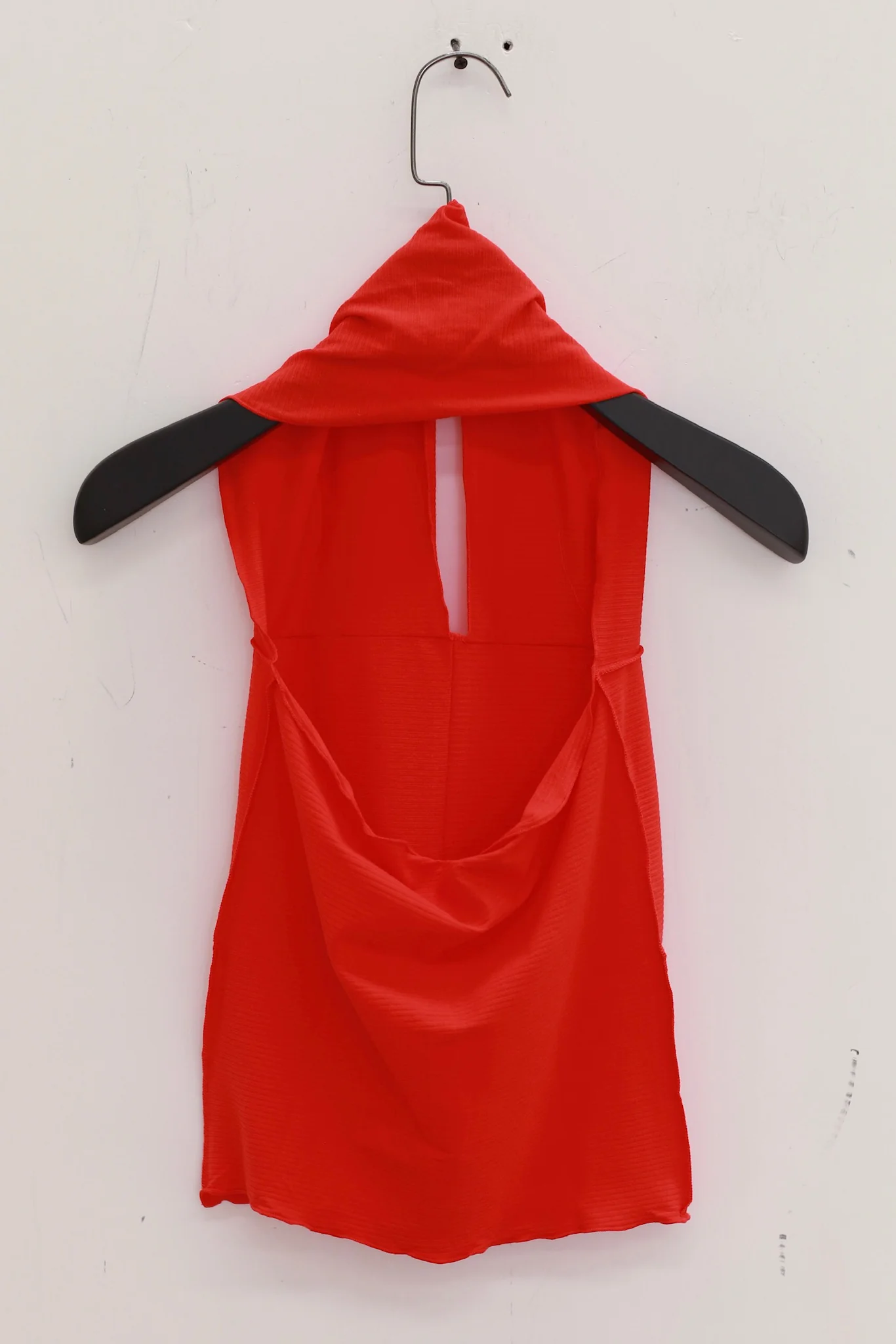 BASERANGE Portuguese organic cotton halter top BAS-TOCH-RB-SU25-MY RED - Image 2