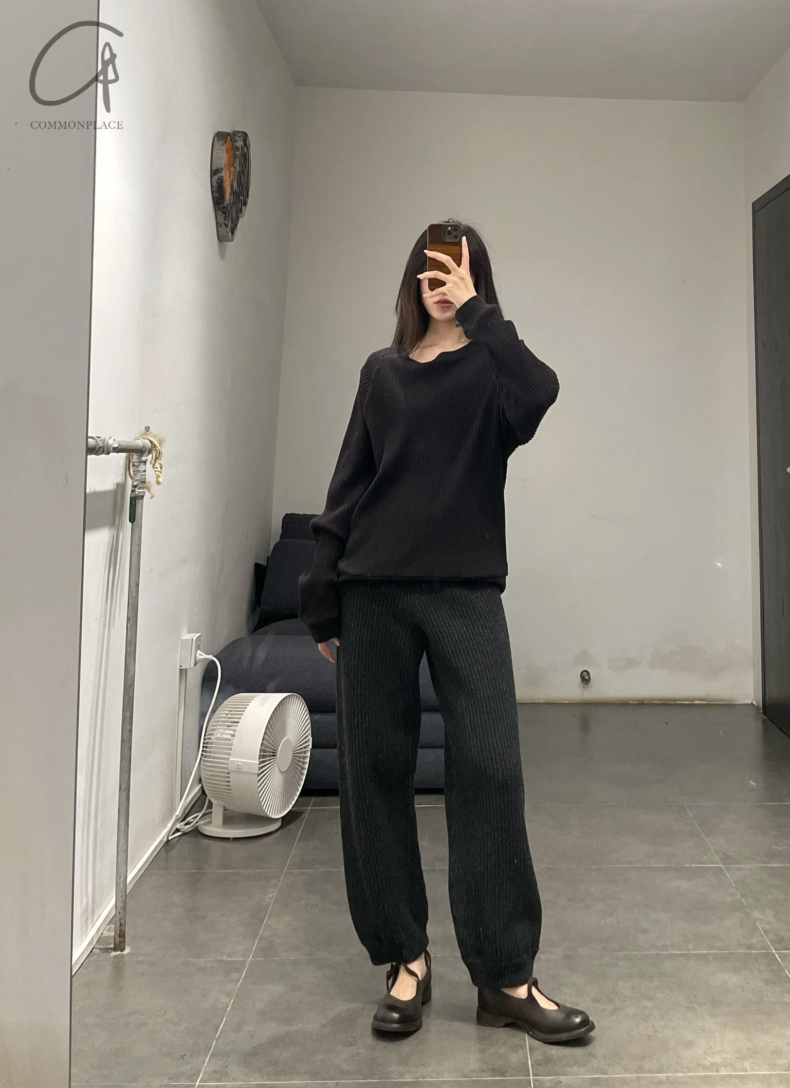 BASERANGE Pullover Sweatshirt Portugal BAS-FBSRI000-Black - Image 15