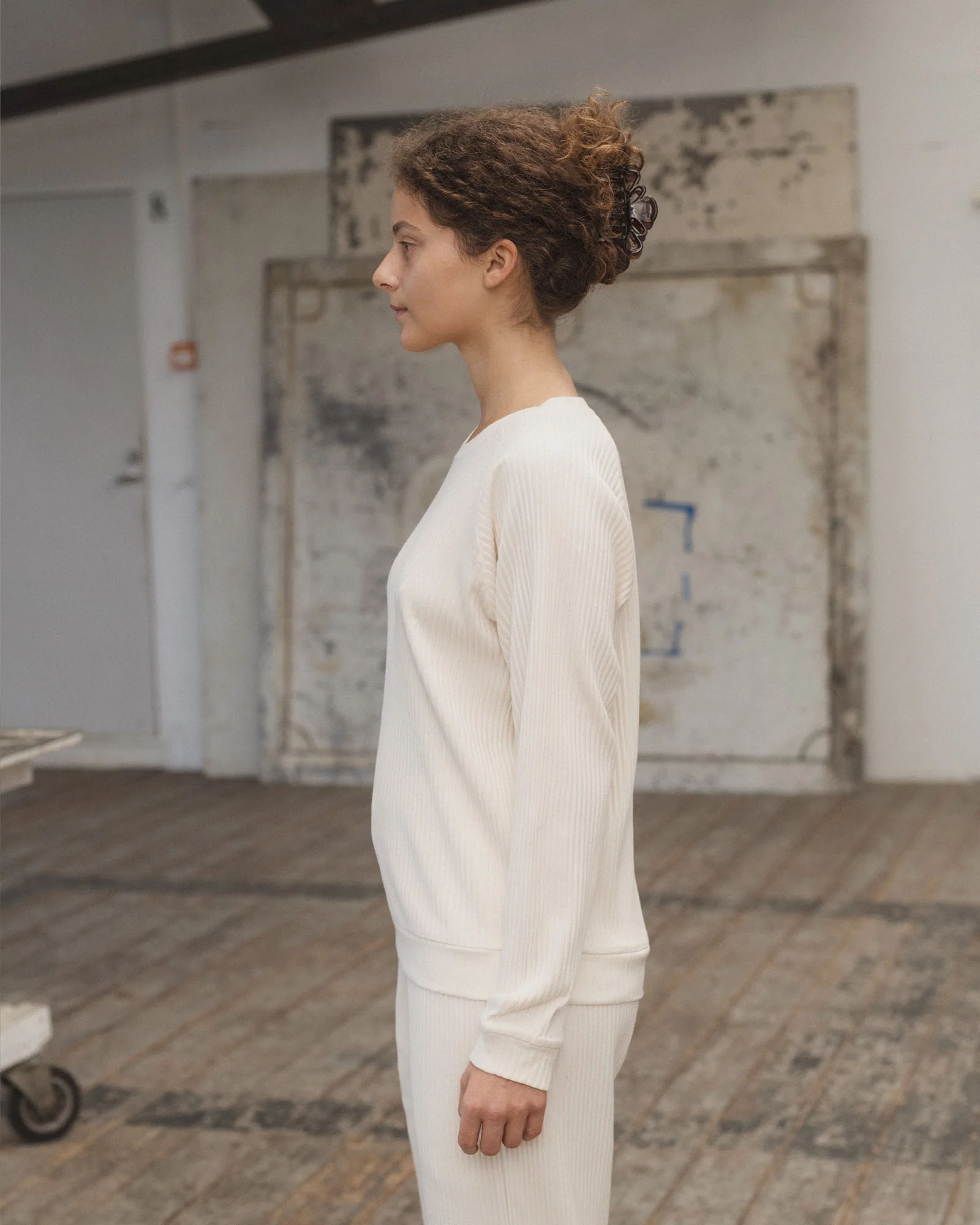 BASERANGE Pullover Sweatshirt Portugal BAS-FBSRI000-Off White - Image 11