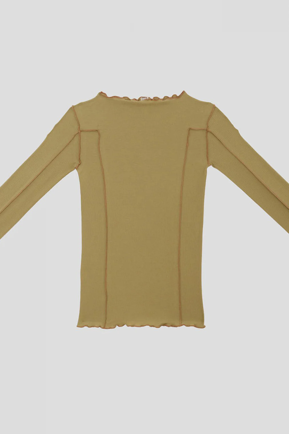 BASERANGE Ribbed cotton base layer top TTOL-RB-AU23 lime green - Image 6