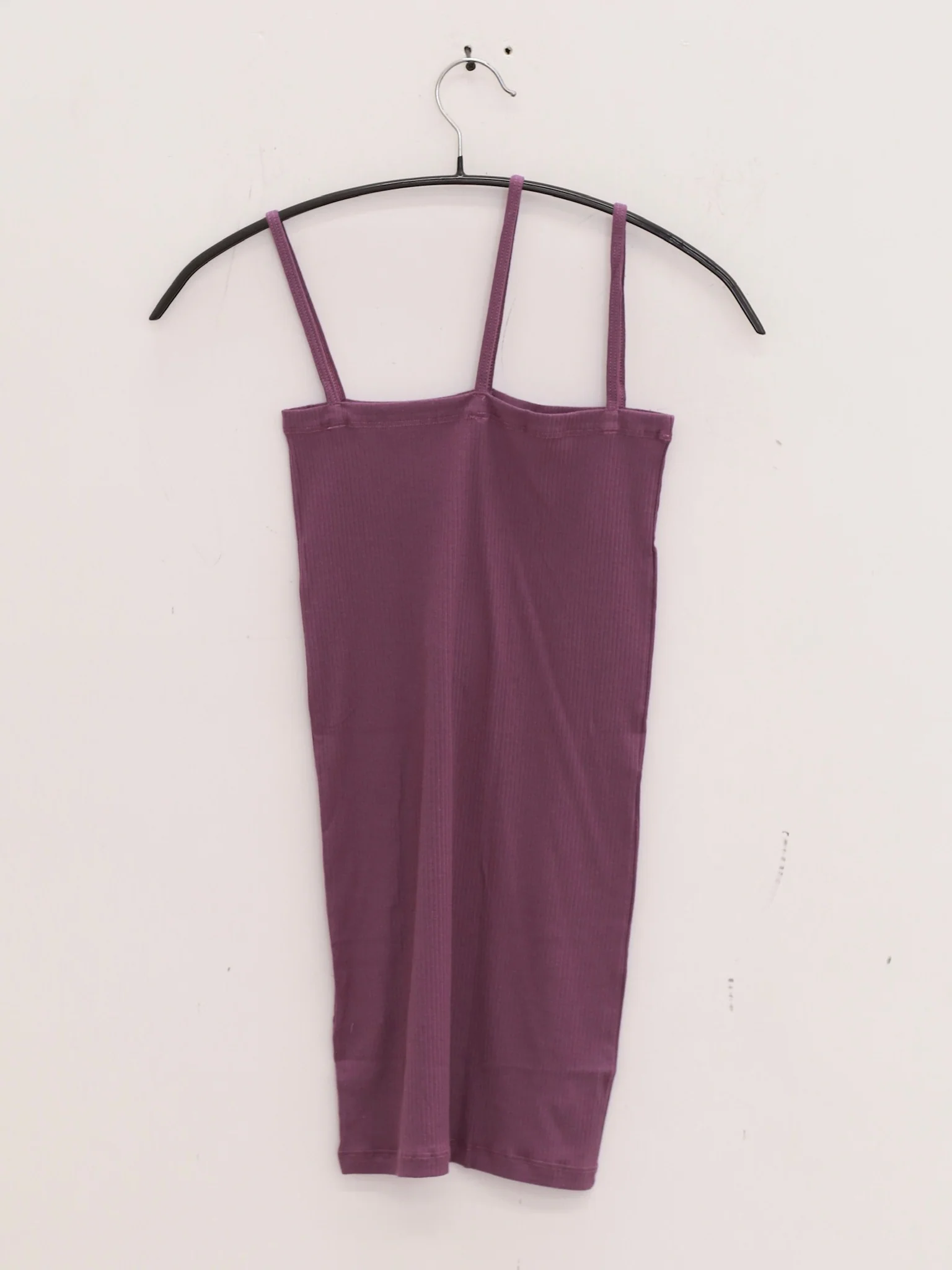 BASERANGE ribbed cotton camisole from the TONI and TOTV collections. Made in Portugal. BAS-TTNI-CR-AU25-VENET PURPLE (TONI TTNI) - Image 9