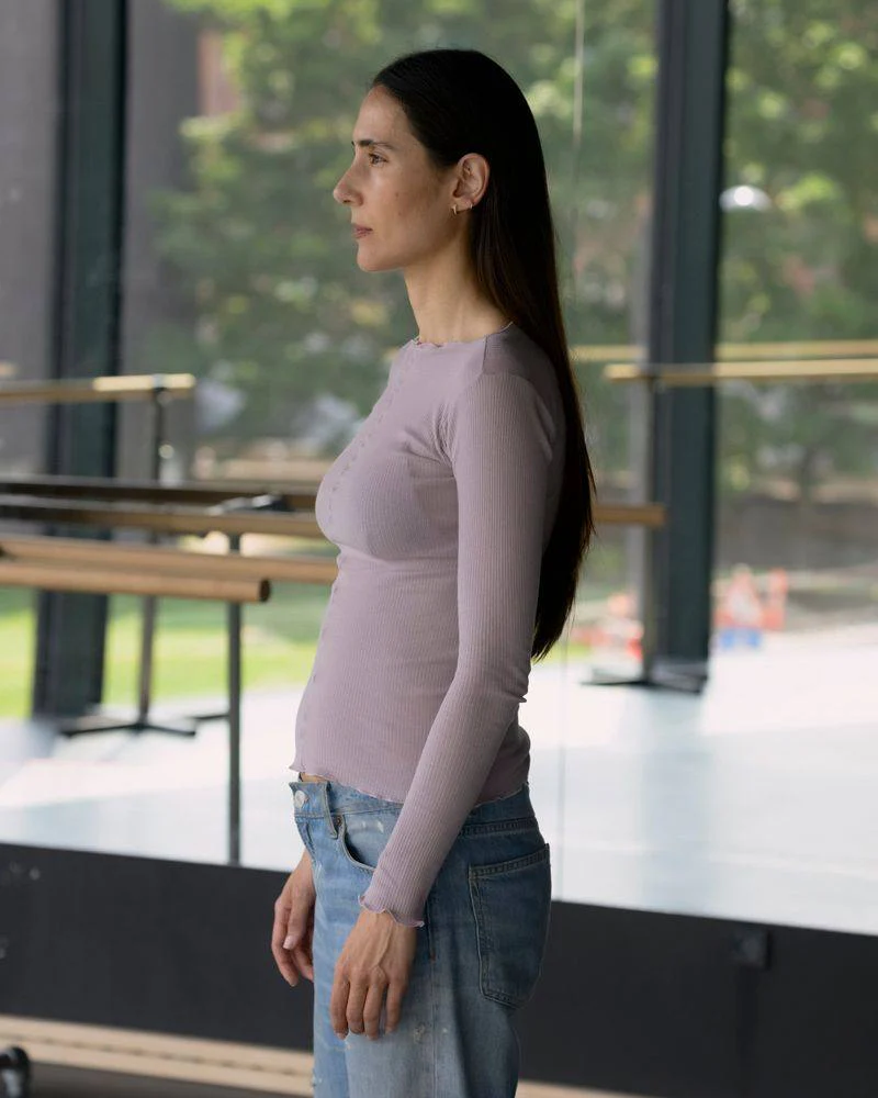BASERANGE Ribbed Cotton Long-Sleeve T-Shirt, TTPAL Series Collection, France. BAS-TTPAL-CR-SP26-VP VERBE PURPLE (TTPAL-RB-000) - Image 11