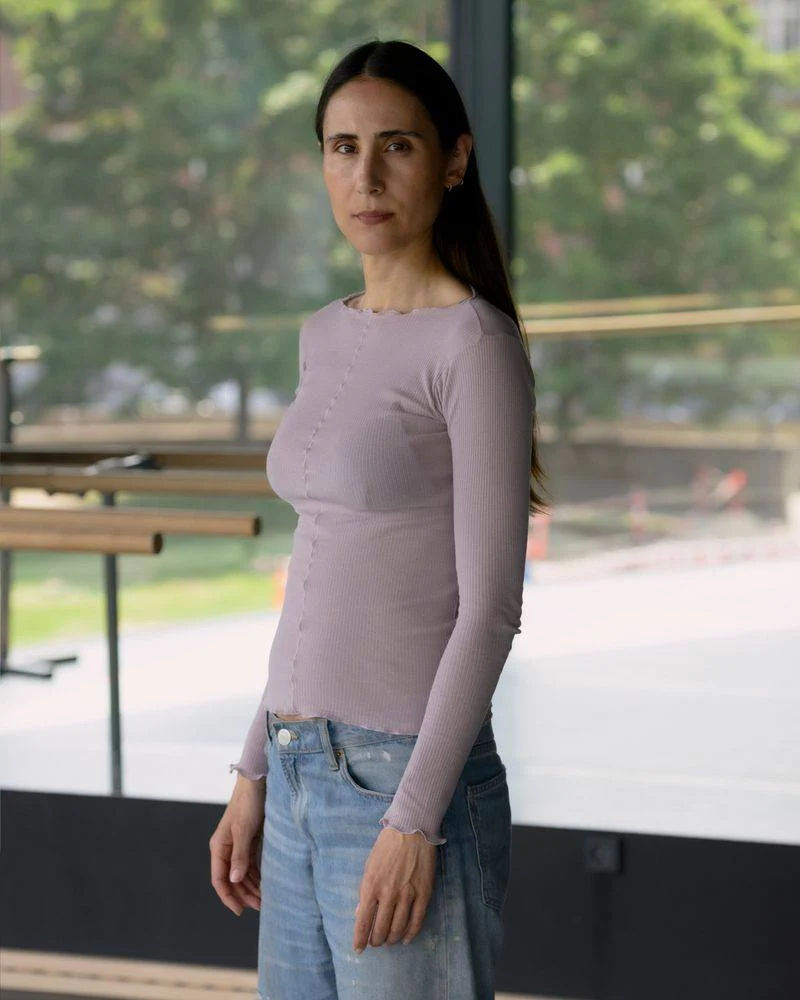 BASERANGE Ribbed Cotton Long-Sleeve T-Shirt, TTPAL Series Collection, France. BAS-TTPAL-CR-SP26-VP VERBE PURPLE (TTPAL-RB-000) - Image 12