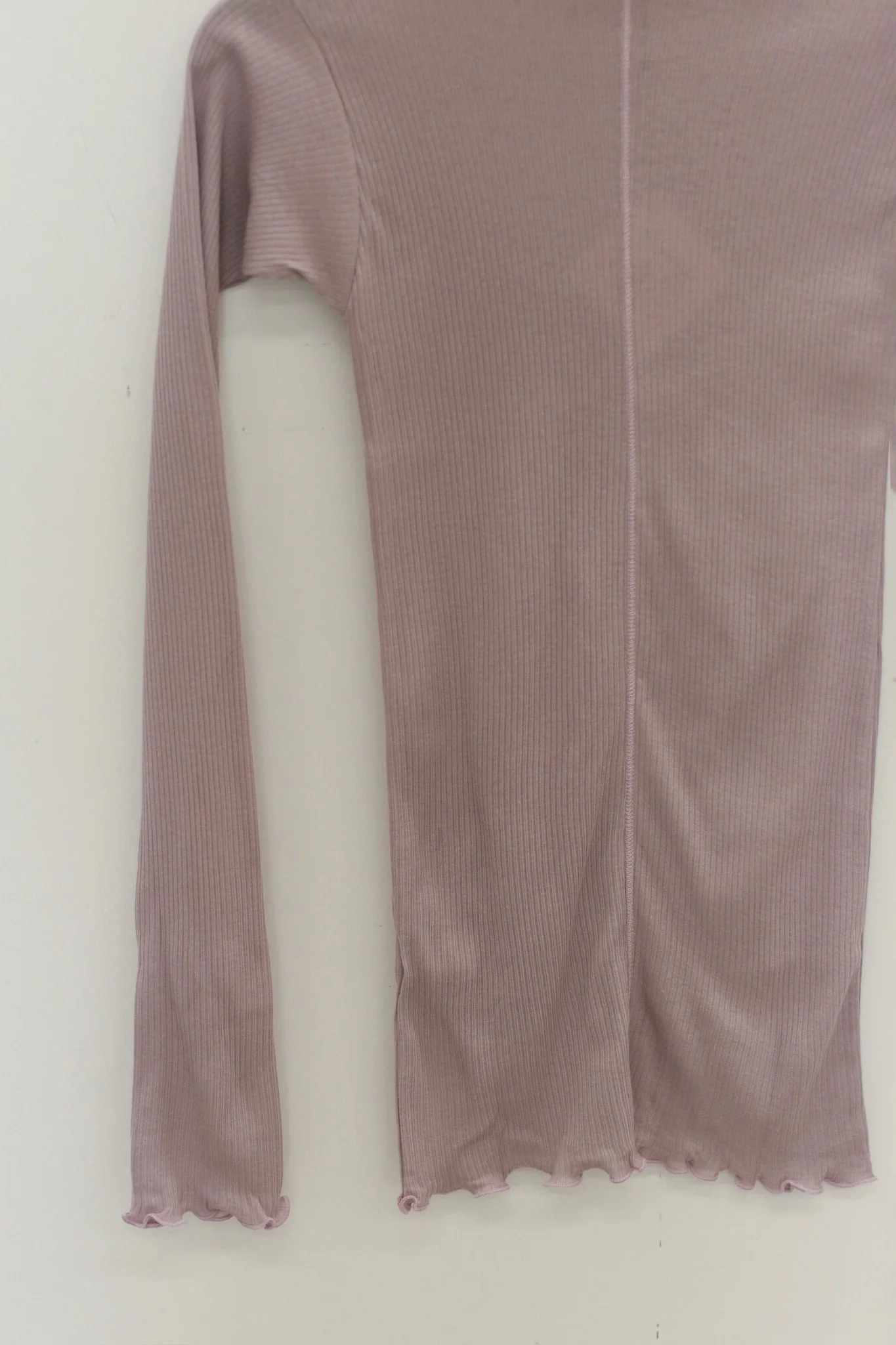 BASERANGE Ribbed Cotton Long-Sleeve T-Shirt, TTPAL Series Collection, France. BAS-TTPAL-CR-SP26-VP VERBE PURPLE (TTPAL-RB-000) - Image 2
