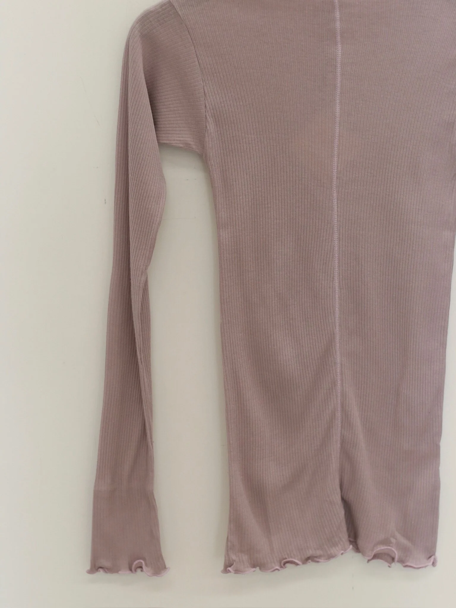 BASERANGE Ribbed Cotton Long-Sleeve T-Shirt, TTPAL Series Collection, France. BAS-TTPAL-CR-SP26-VP VERBE PURPLE (TTPAL-RB-000) - Image 3