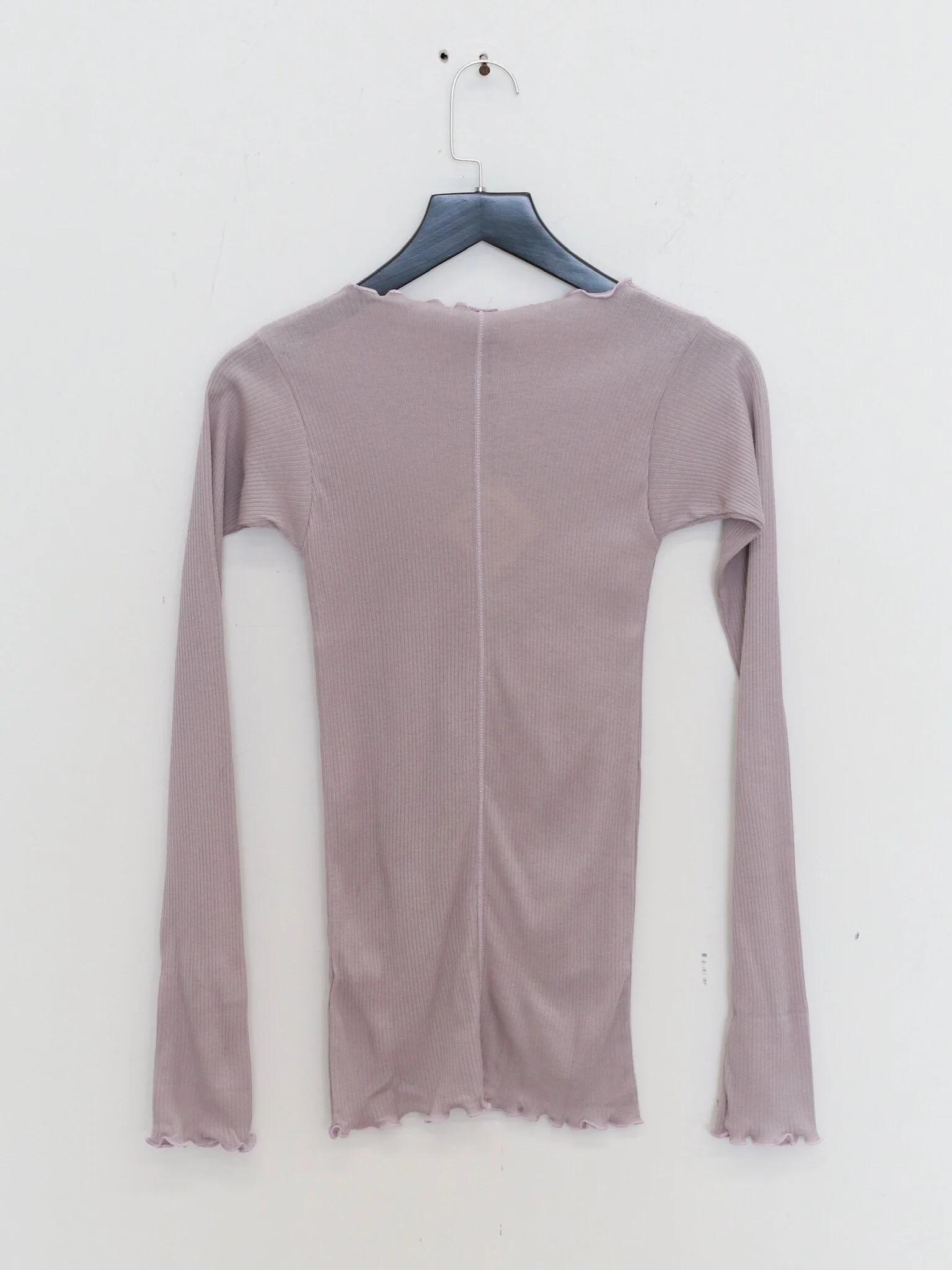 BASERANGE Ribbed Cotton Long-Sleeve T-Shirt, TTPAL Series Collection, France. BAS-TTPAL-CR-SP26-VP VERBE PURPLE (TTPAL-RB-000) - Image 4