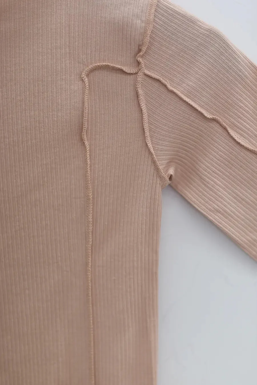 BASERANGE Hawthorn Ribbed Cotton T-shirt BAS-TTO3-RB-SP24-HAPTIC TTO3-RB-000 - Image 3
