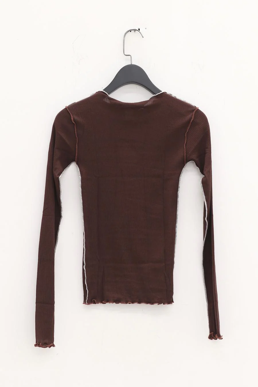 BASERANGE Ribbed Long Sleeve Top T-shirt TTVL Collection France BAS-TTVL-RB-SP22-TACTILE TTVL - Image 9