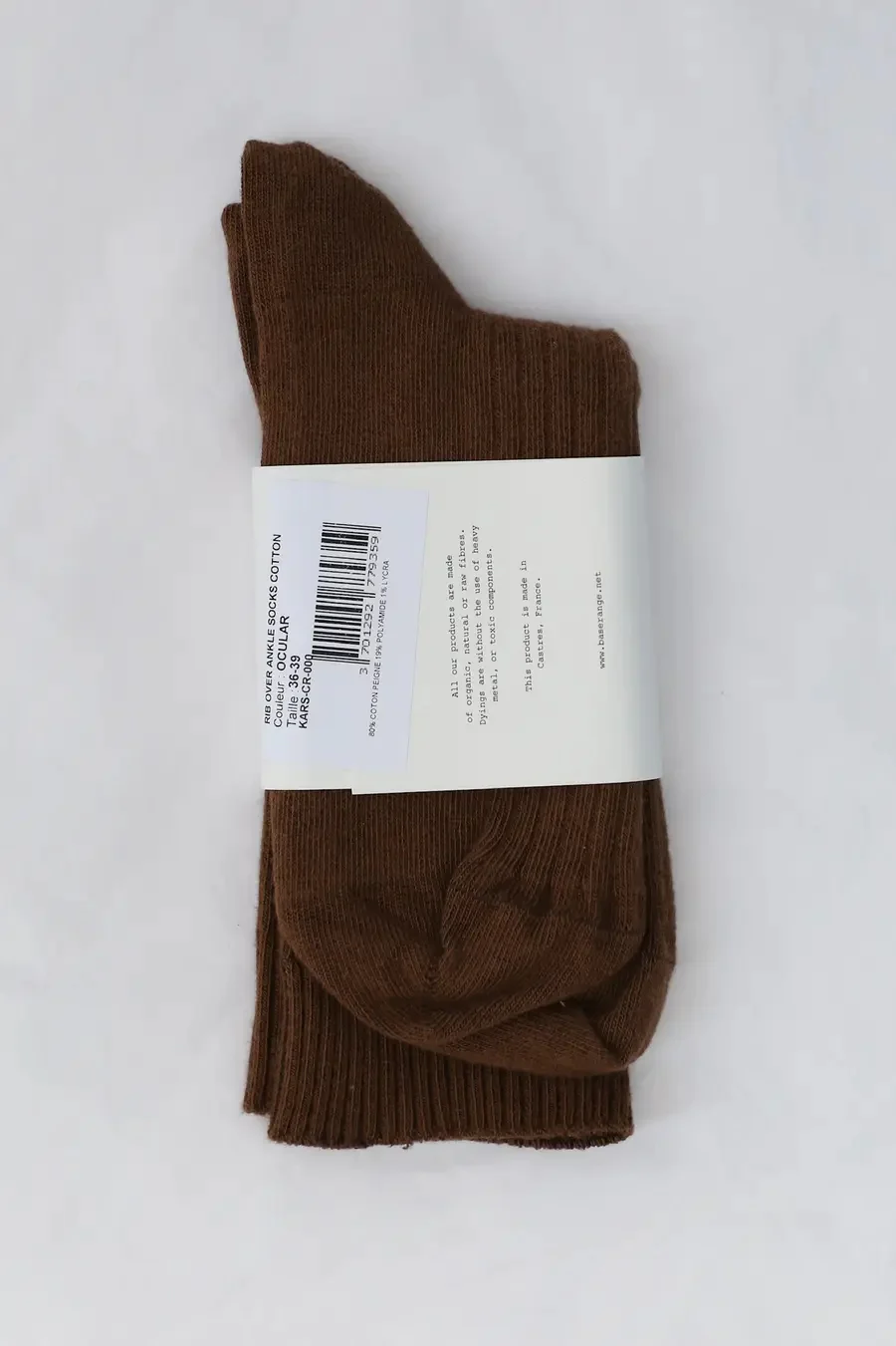 BASERANGE COTTON Socks Collection BAS-KARS-CR-000-OCULAR KOAS - Image 3