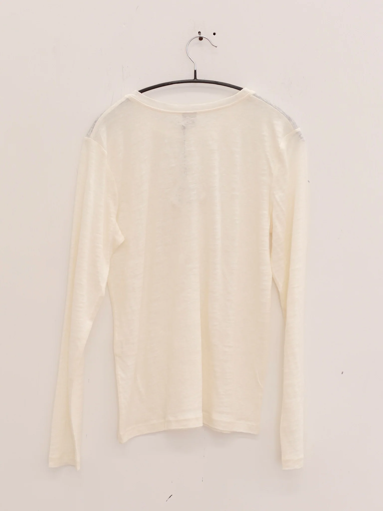 BASERANGE round neck long sleeve T-shirt soft skin-friendly comfortable France BAS-TOSLS-JL-SU25-EDRU - Image 4