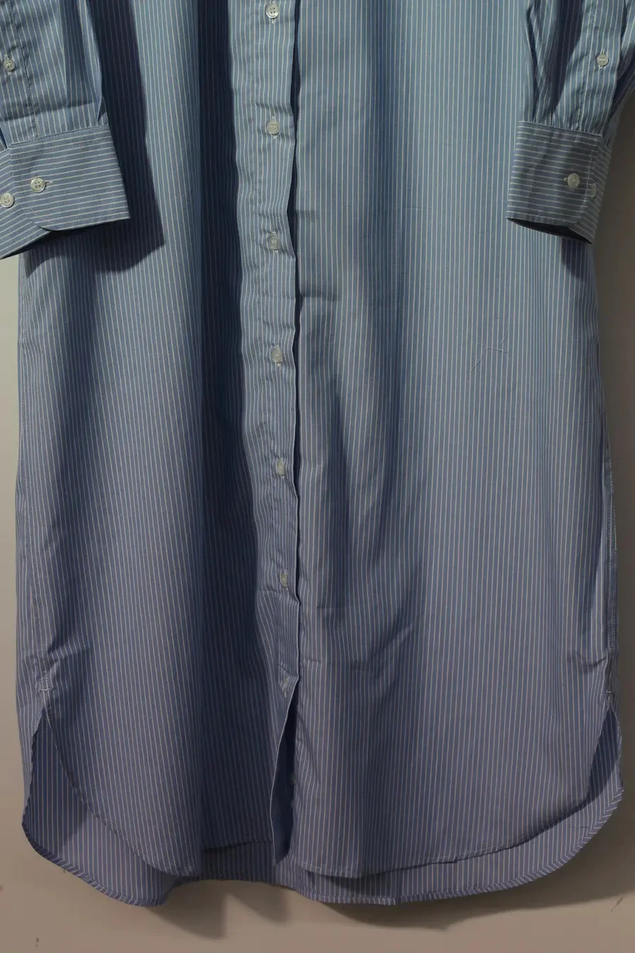 BASERANGE shirt dress SHOLDR striped blue - Image 5