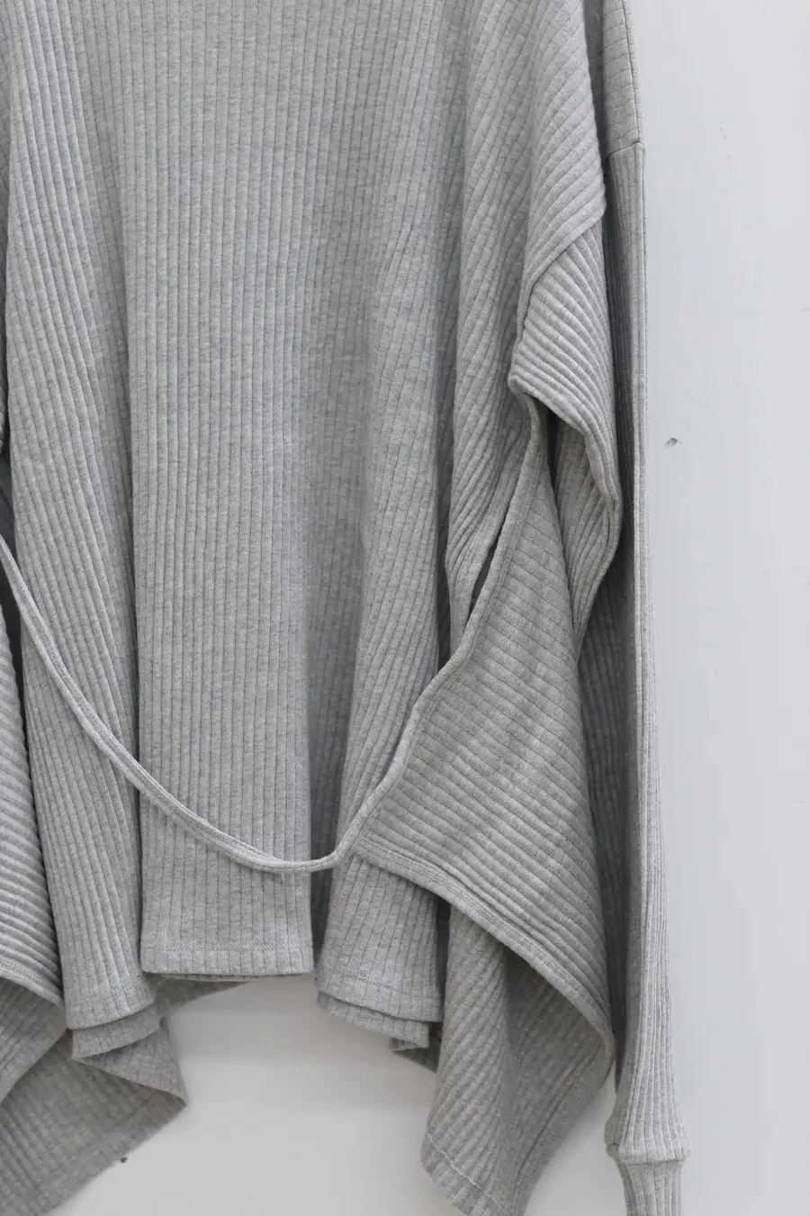 BASERANGE Short Sleeve T-Shirt FSHL-RIB-000 Gray Mix - Image 3