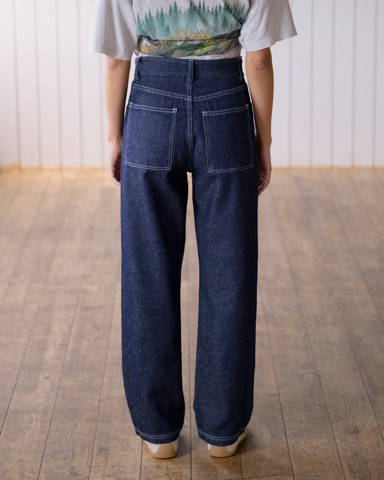 BASERANGE SP26 Casual Jeans, France, BAS-PATA-DE-SP26-IBW (INDIGO BLUE WASH) - Image 11