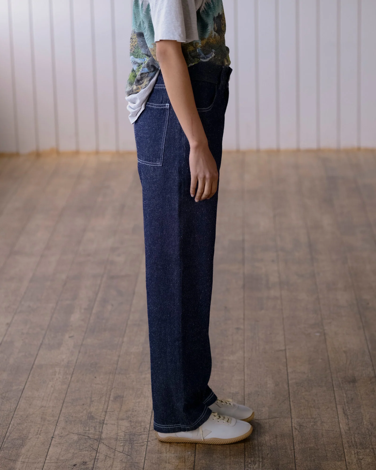 BASERANGE SP26 Casual Jeans, France, BAS-PATA-DE-SP26-IBW (INDIGO BLUE WASH) - Image 12