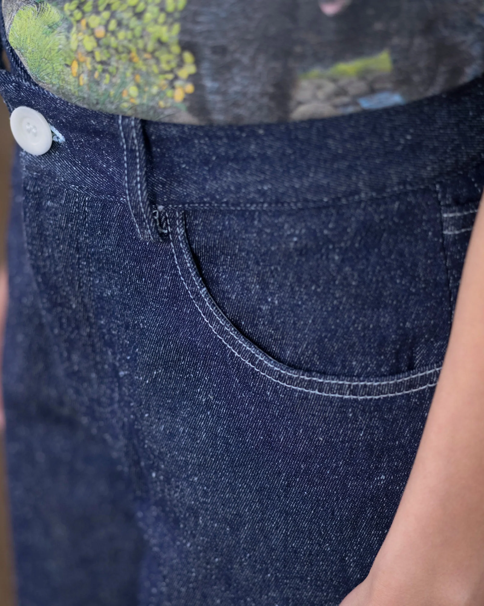 BASERANGE SP26 Casual Jeans, France, BAS-PATA-DE-SP26-IBW (INDIGO BLUE WASH) - Image 7