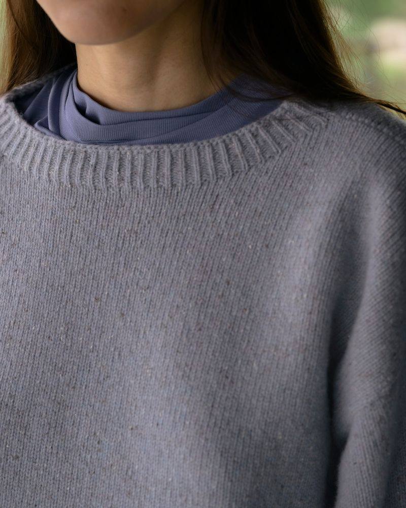 BASERANGE SP26 Crew Neck Sweater, Common Place Brand Multi-brand Store, BAS-PUMES-RW-SP26-O OCEAN - Image 6