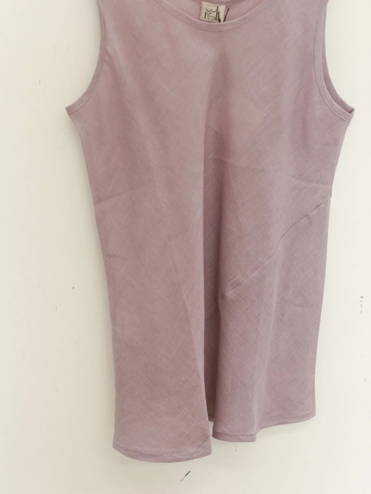 BASERANGE SP26 Linen Larva Vest, France, BAS-TSLA-FL-SP26-MP (MORI PURPLE) - Image 3
