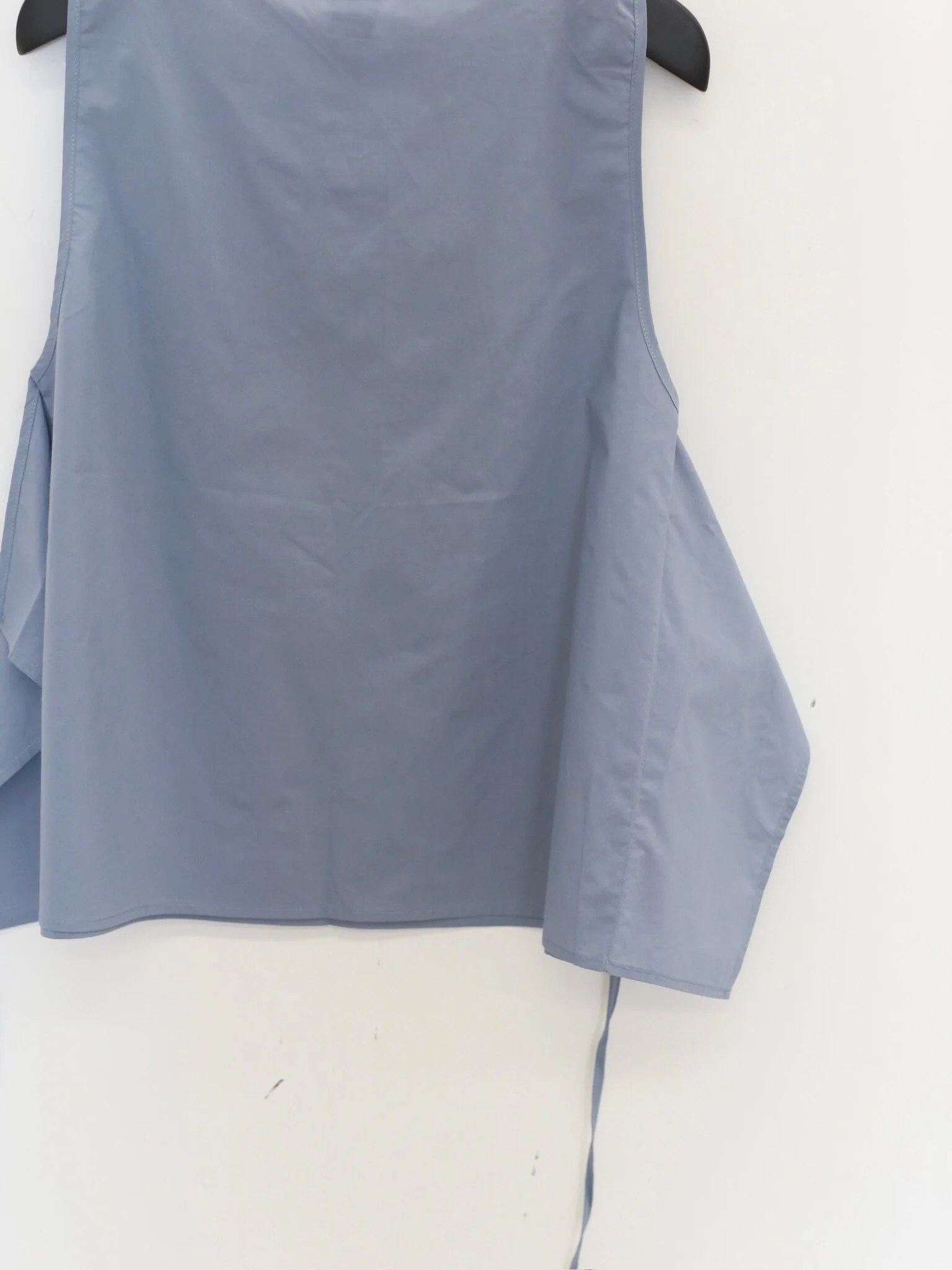 BASERANGE SP26 Organic Cotton Plain Weave DIY Tie-on Vest, France BAS-TSDC-PO-SP26-NB (NELSON BLUE) - Image 3