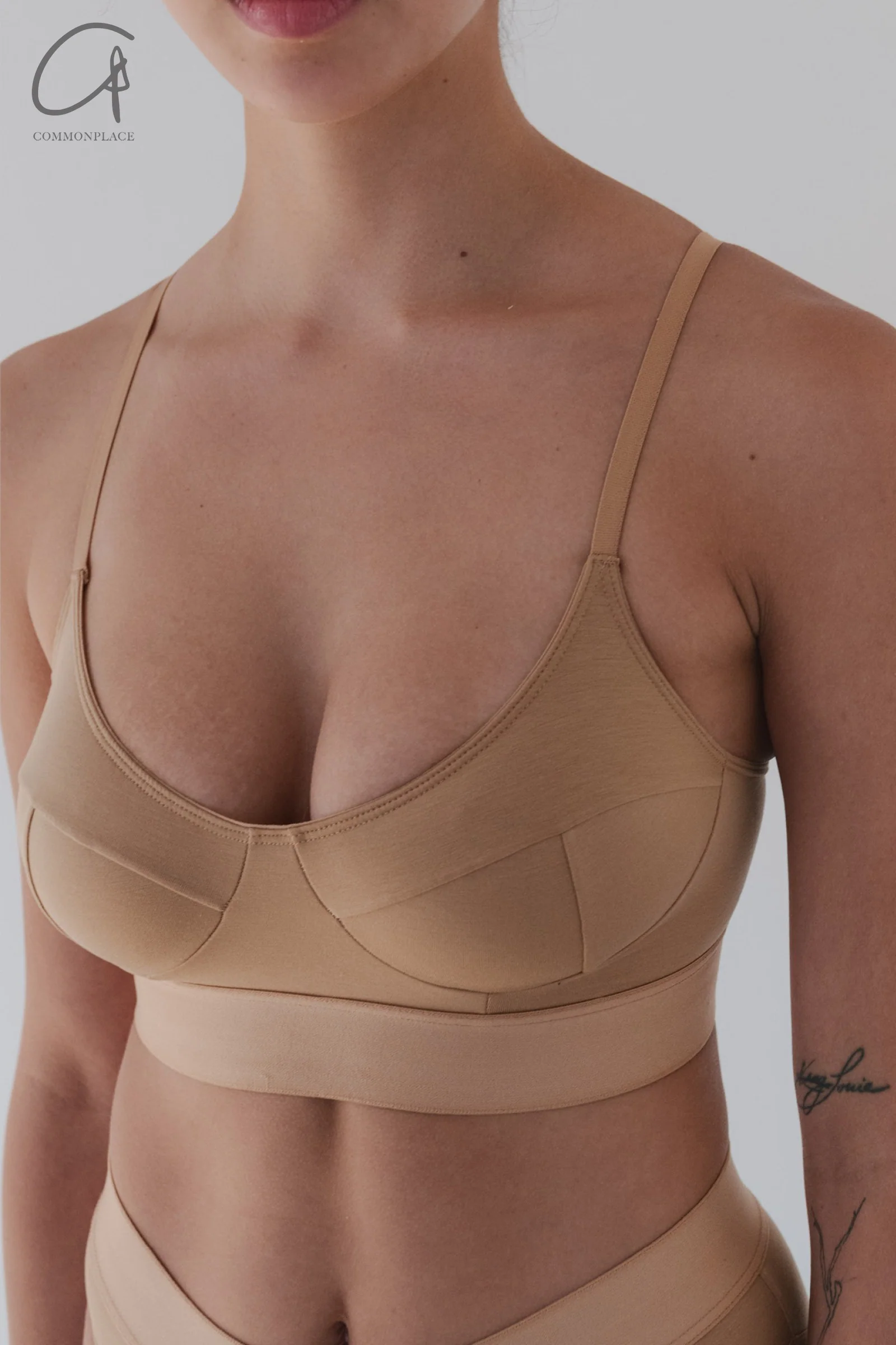 BASERANGE SOFT soft series collection bamboo fiber bamboo cotton bra underwear without steel ring France BAS-BRSO-BL-000-AURAL - Image 4